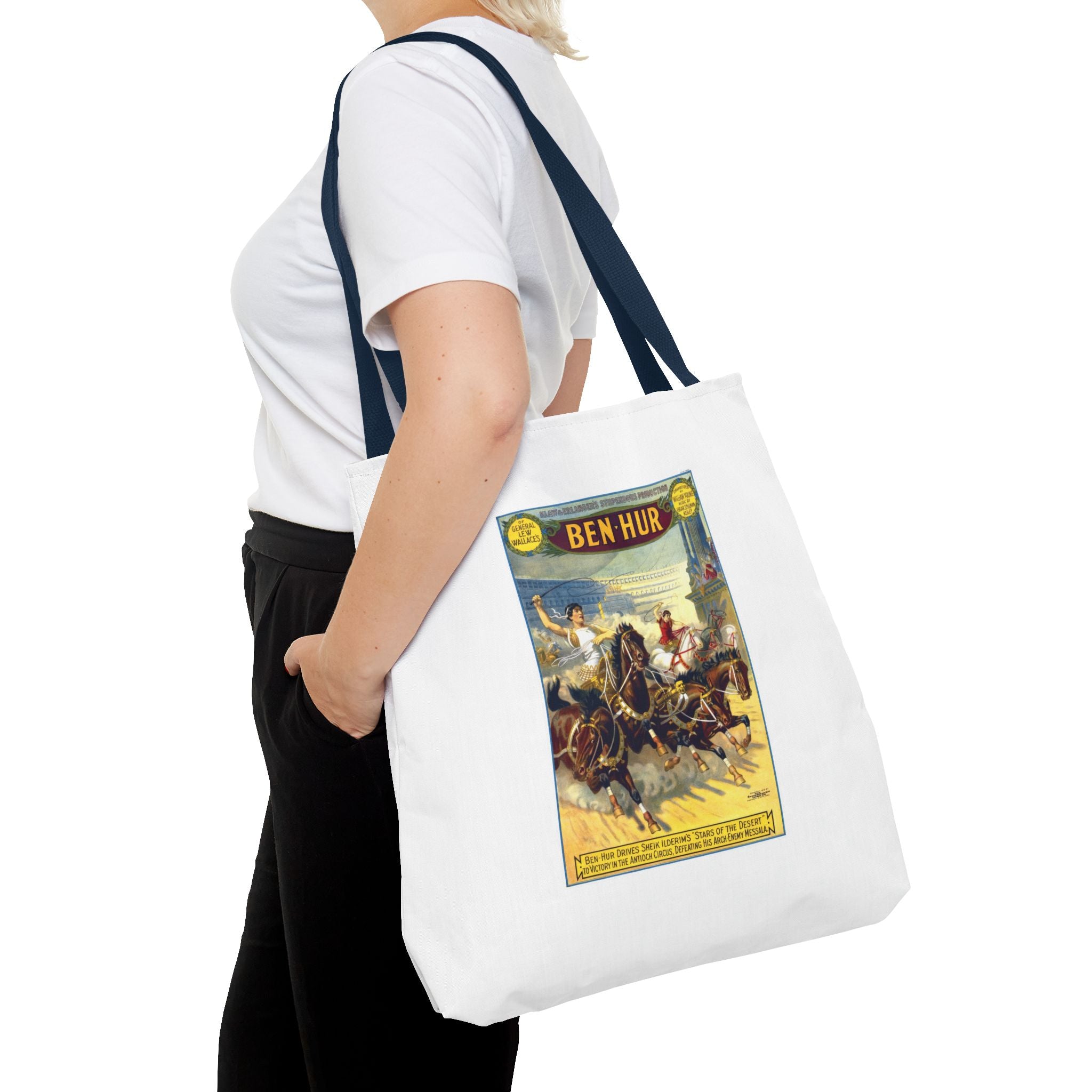 Stylish Tote Bag - Ben-Hur Broadway Premiere Vintage Artwork (1899)