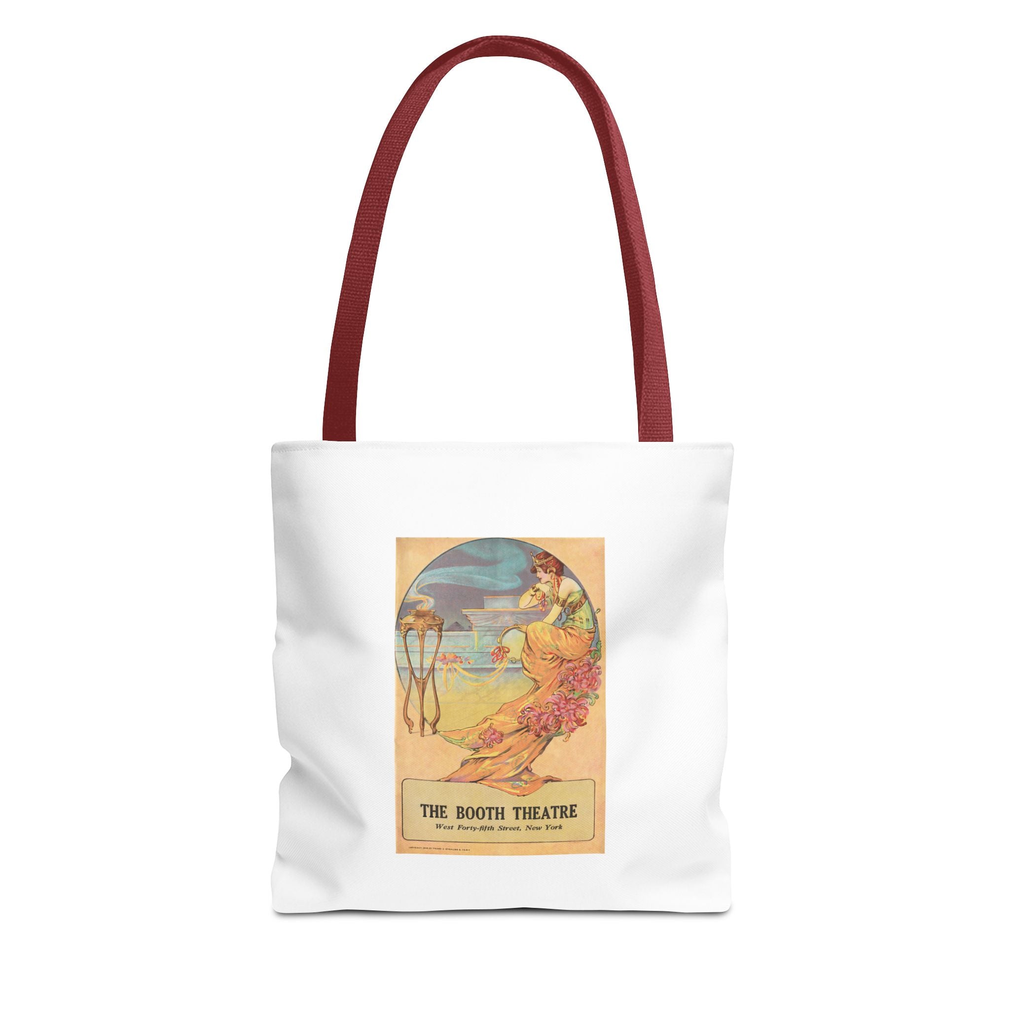 Stylish Tote Bag - Booth Theatre, New York, Vintage Playbill Artwork (1915)