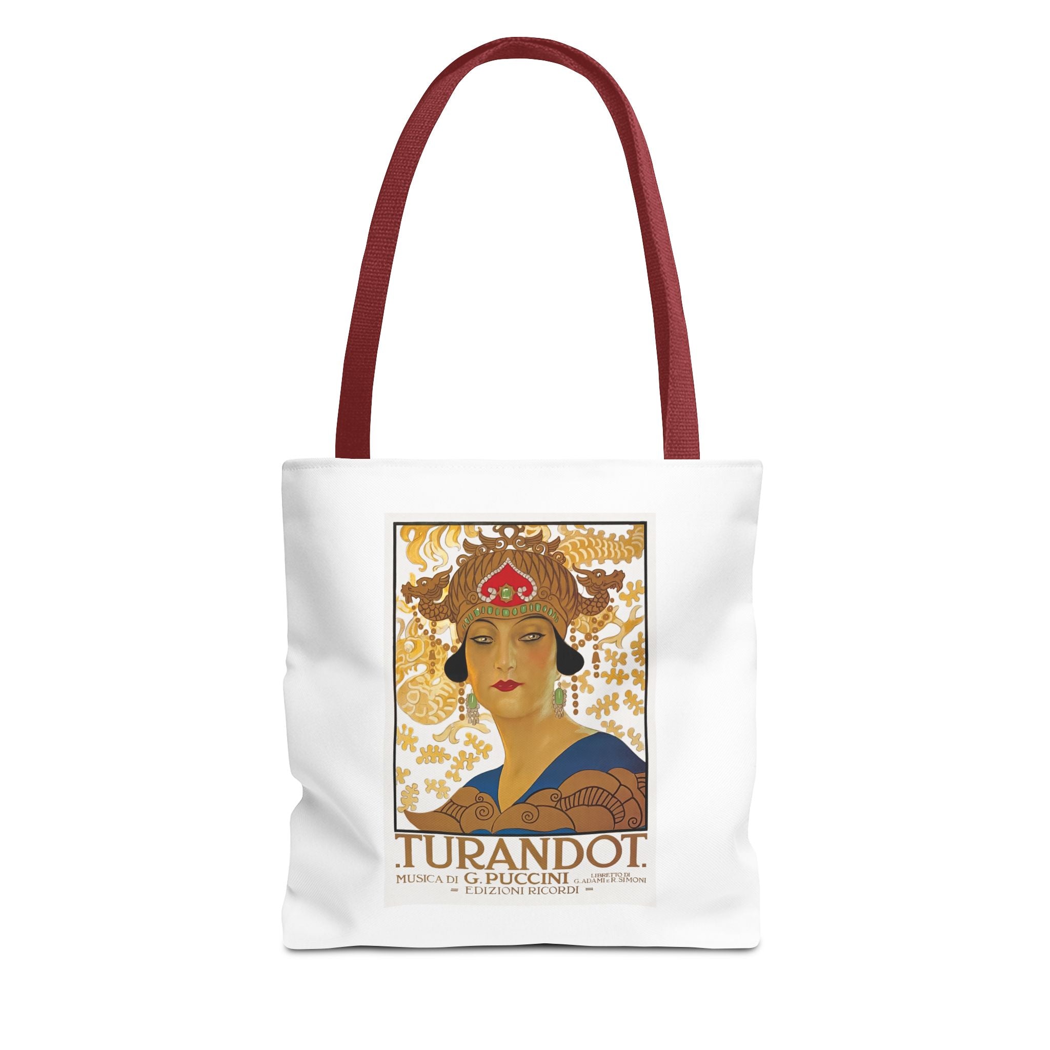 Stylish Tote Bag - Giacomo Puccini’s Opera Turandot Vintage Artwork (1926)