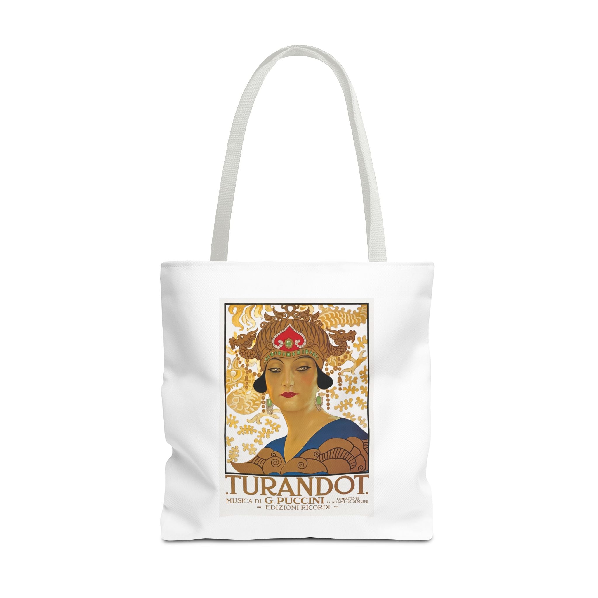 Stylish Tote Bag - Giacomo Puccini’s Opera Turandot Vintage Artwork (1926)