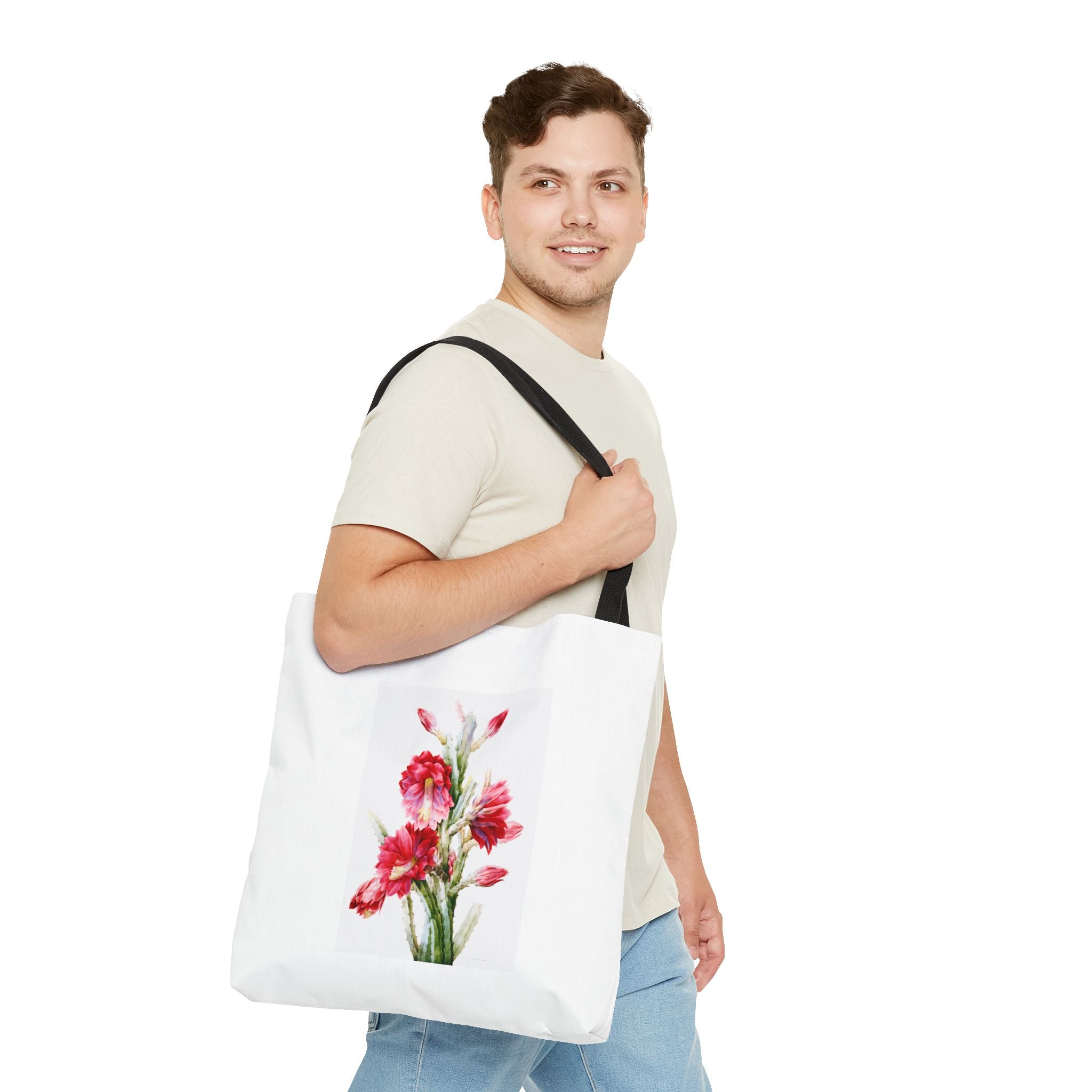 Stylish Tote Bag - A Flowering Cactus: Heliocereus Speciosus