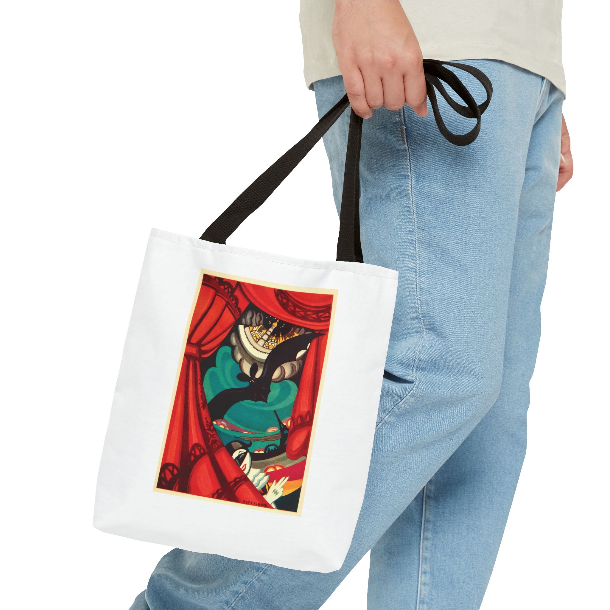 Stylish Tote Bag - Nikita Balieff’s Bat Theatre, Moscow Vintage Artwork (1922)