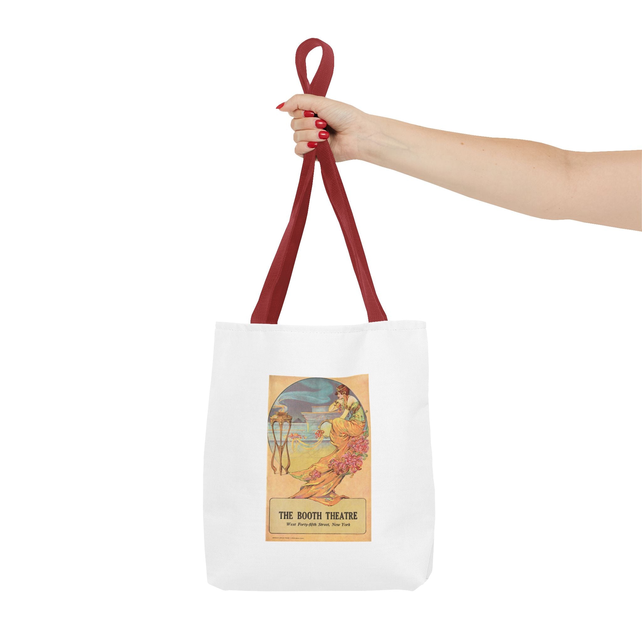 Stylish Tote Bag - Booth Theatre, New York, Vintage Playbill Artwork (1915)