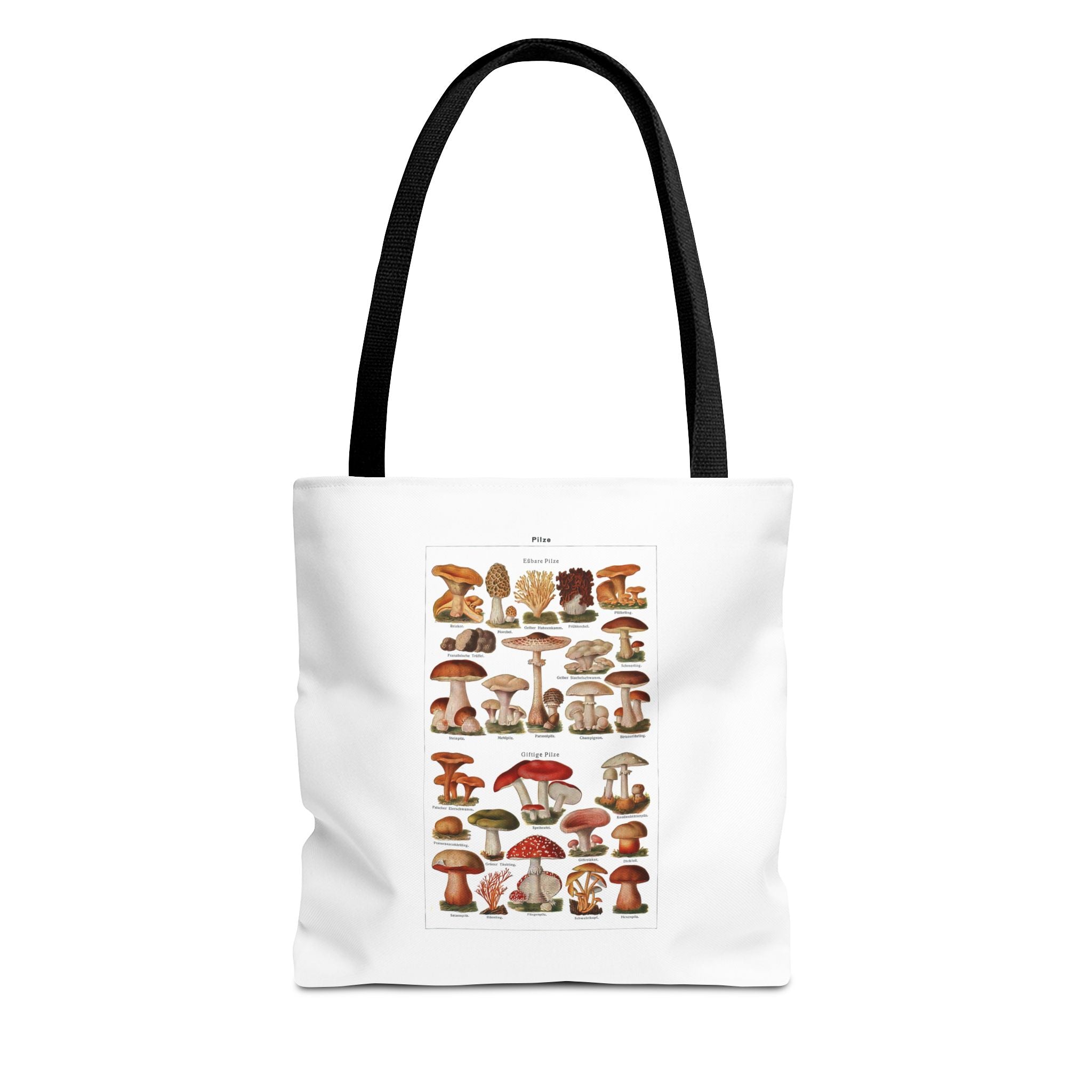 Stylish Tote Bag - Diverse Mushroom (Fungi) Species Print