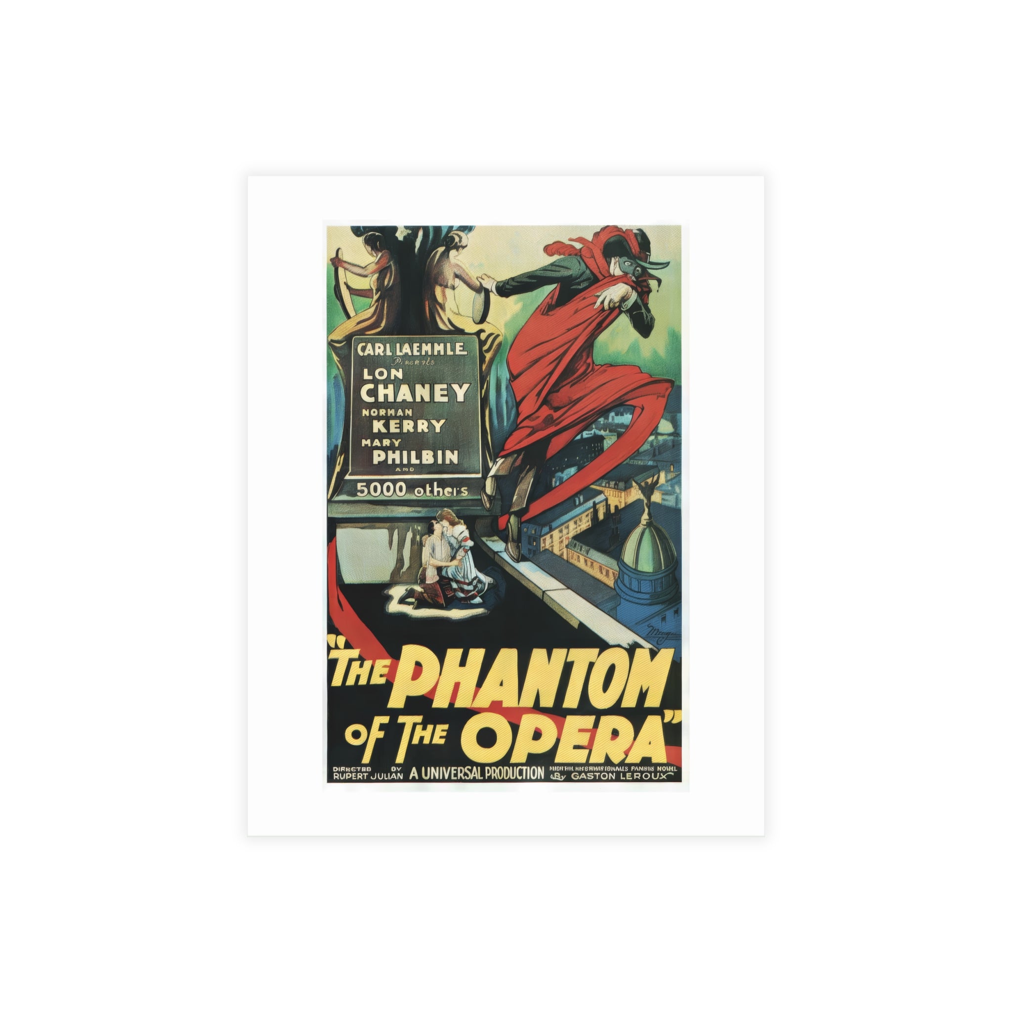 Postcard Bundles (envelopes included) featuring The Phantom of the Opera Vintage Artwork
