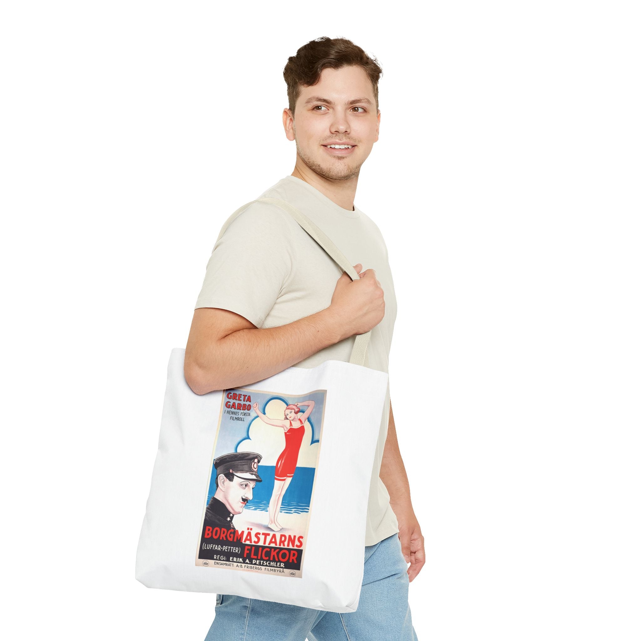 Stylish Tote Bag - Luffar-Petter (Peter the Tramp) Swedish Vintage Artwork