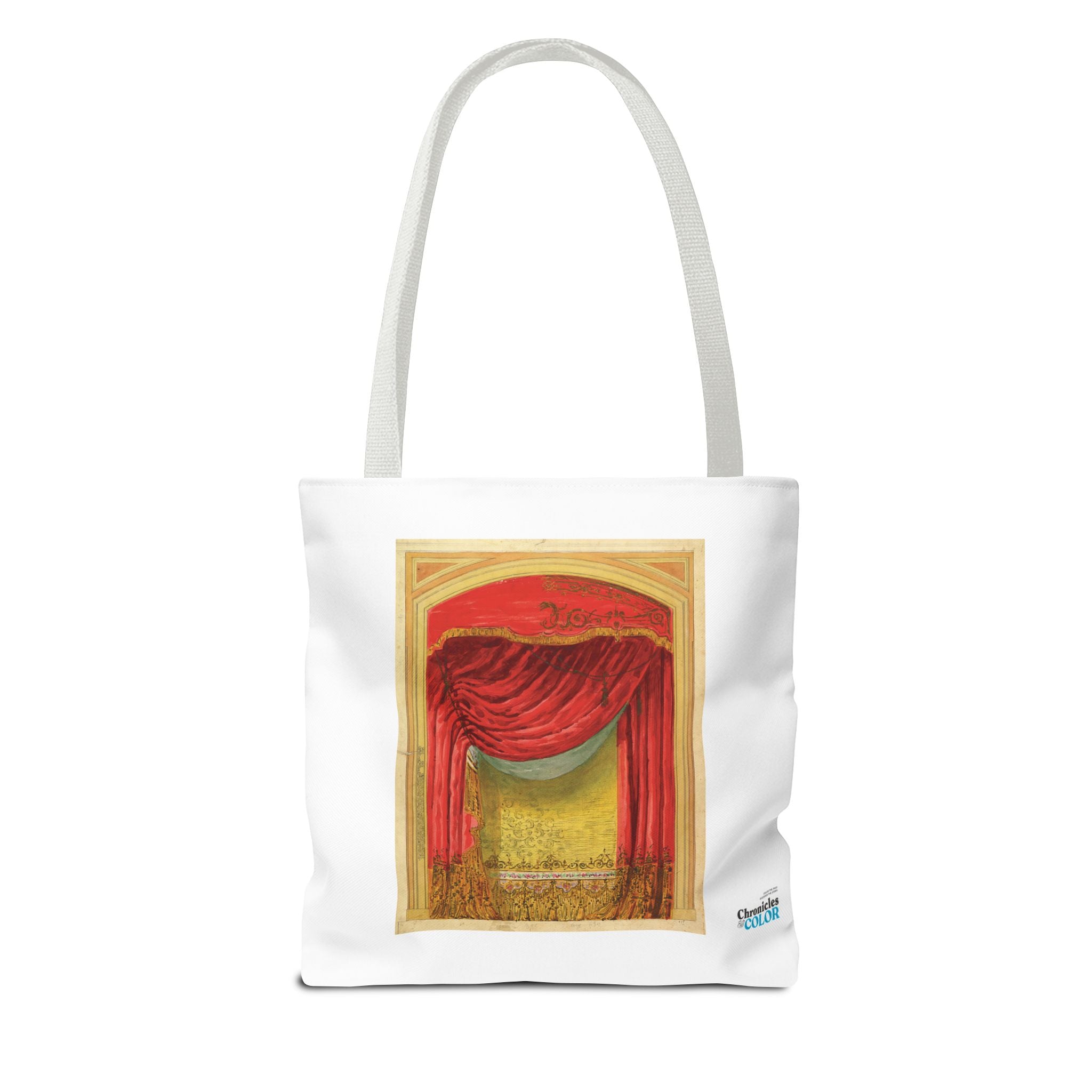 Stylish Tote Bag - Casino de St. Etienne Stage Design Artwork by Eugène Cicéri