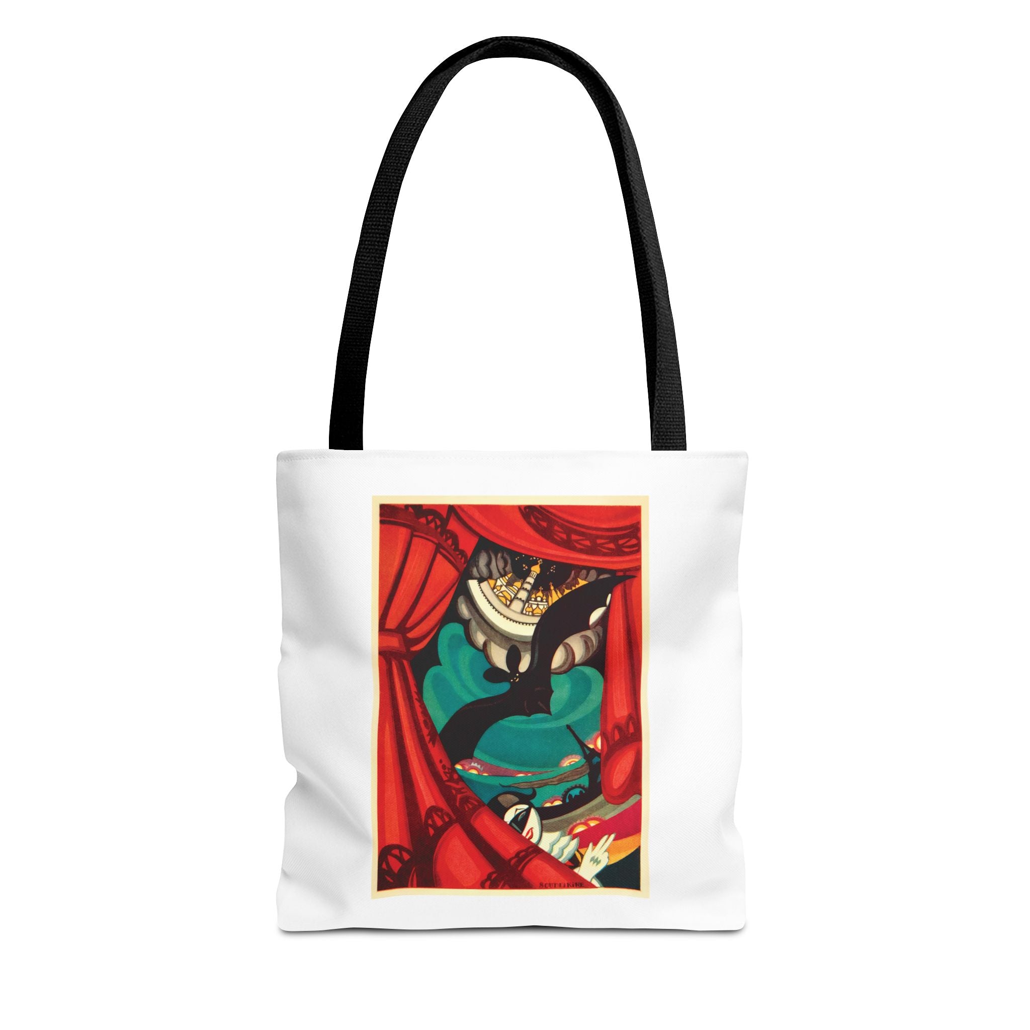 Stylish Tote Bag - Nikita Balieff’s Bat Theatre, Moscow Vintage Artwork (1922)
