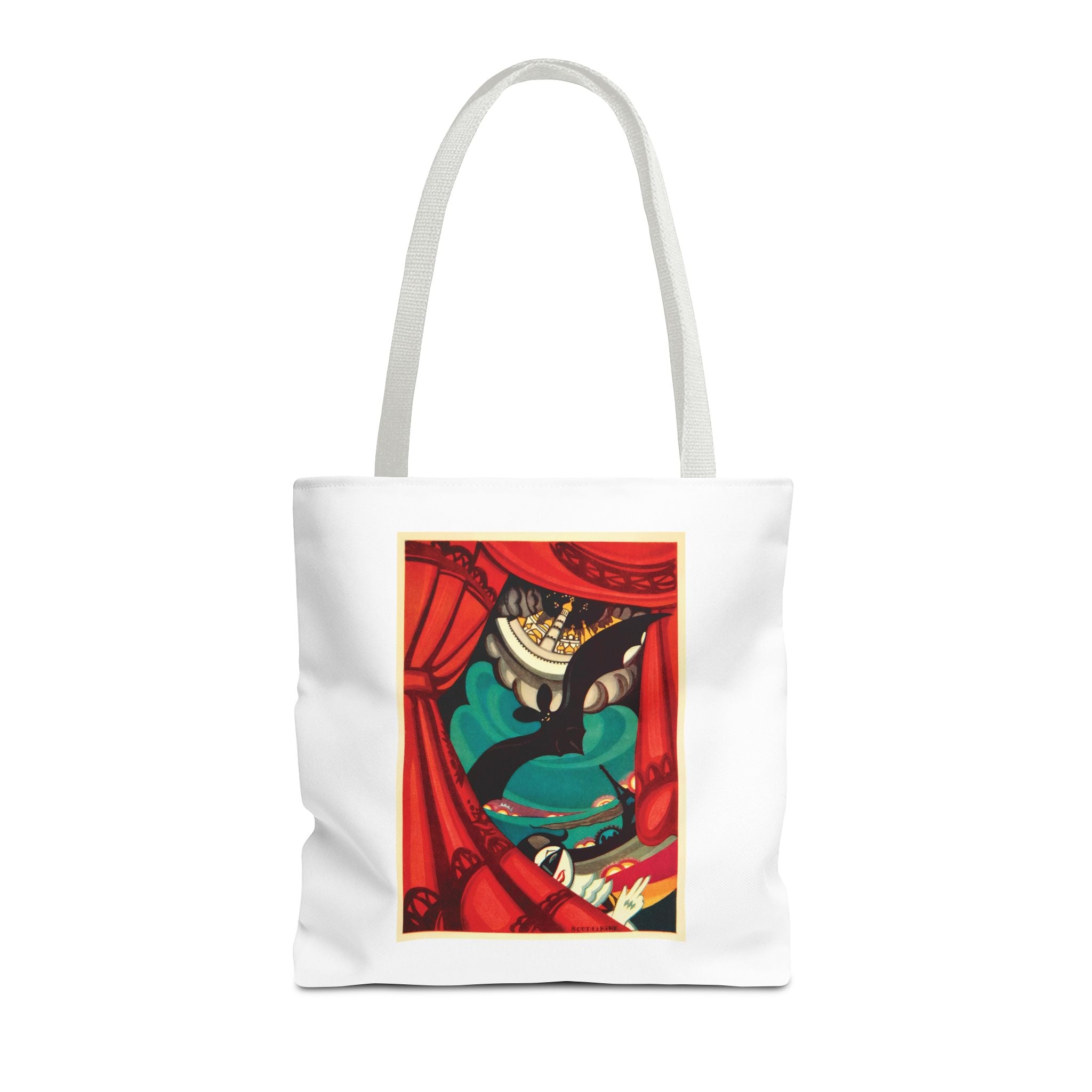 Stylish Tote Bag - Nikita Balieff’s Bat Theatre, Moscow Vintage Artwork (1922)