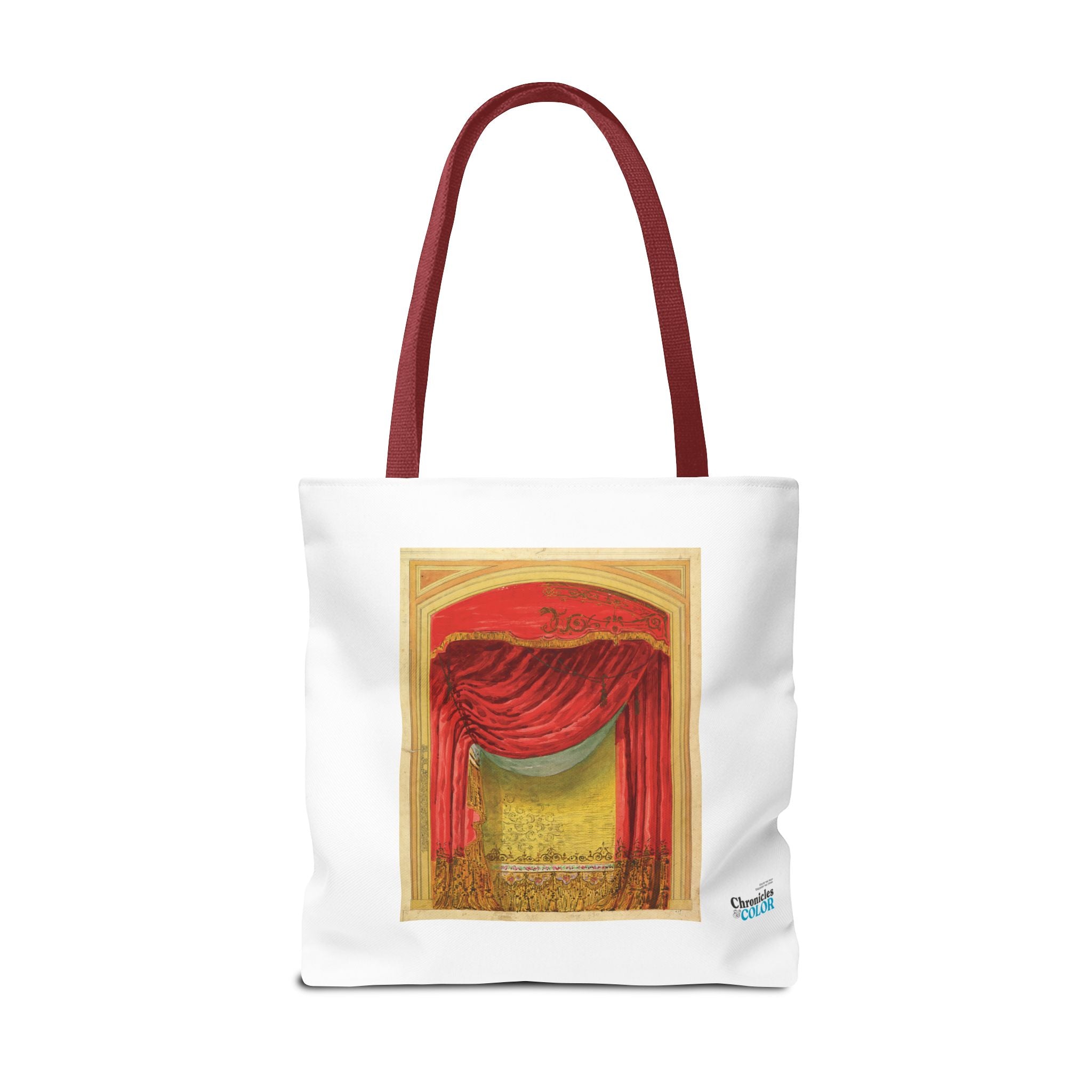 Stylish Tote Bag - Casino de St. Etienne Stage Design Artwork by Eugène Cicéri