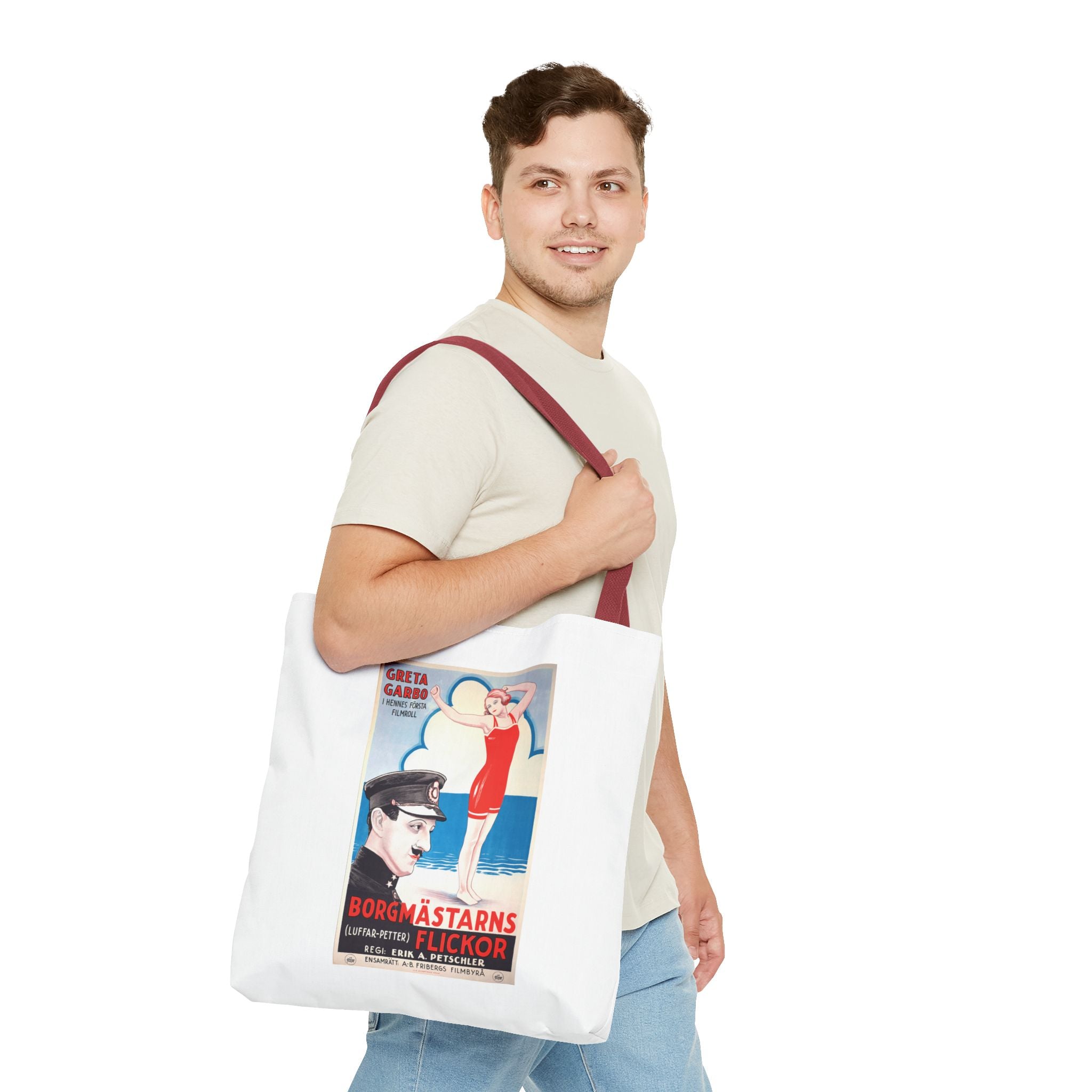 Stylish Tote Bag - Luffar-Petter (Peter the Tramp) Swedish Vintage Artwork