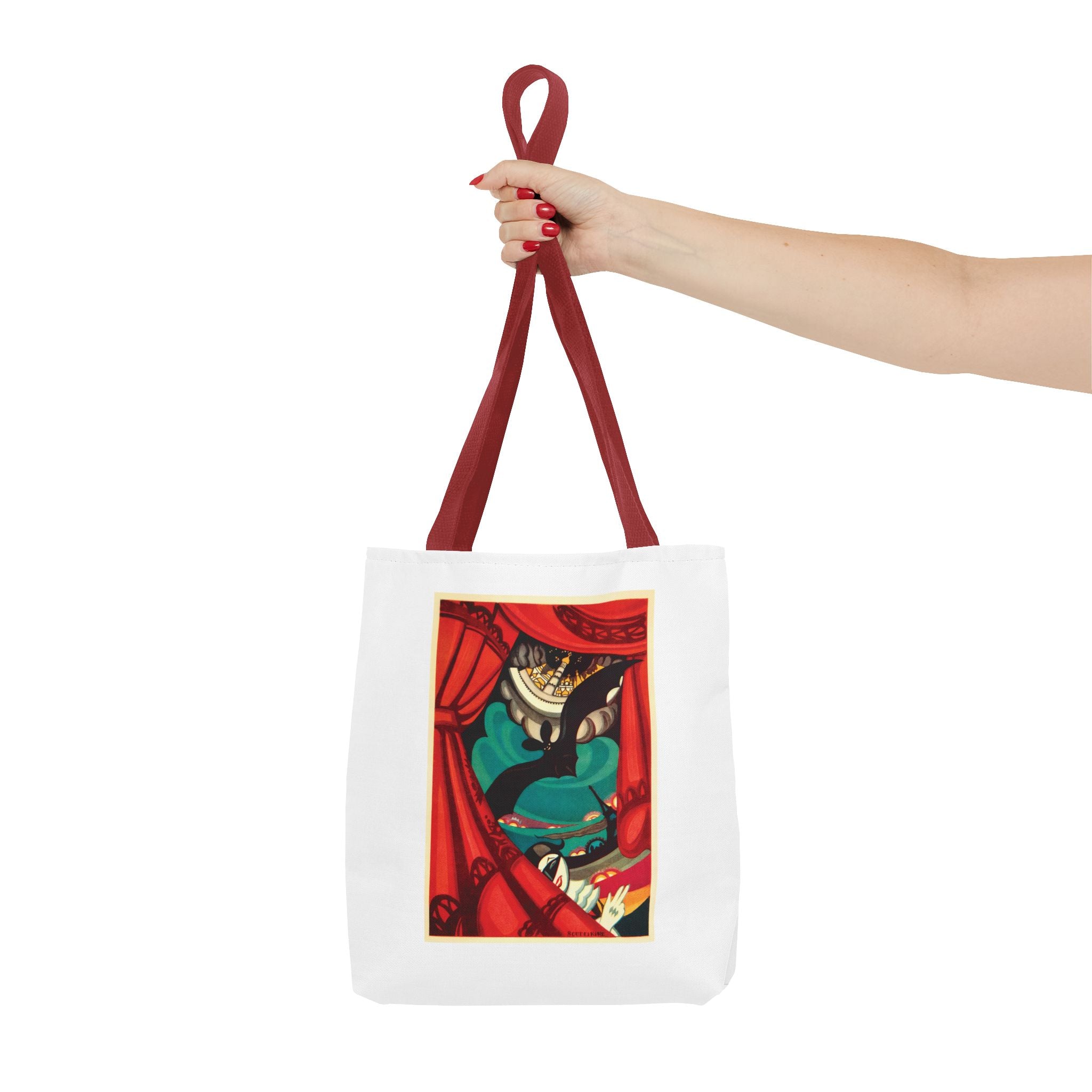 Stylish Tote Bag - Nikita Balieff’s Bat Theatre, Moscow Vintage Artwork (1922)