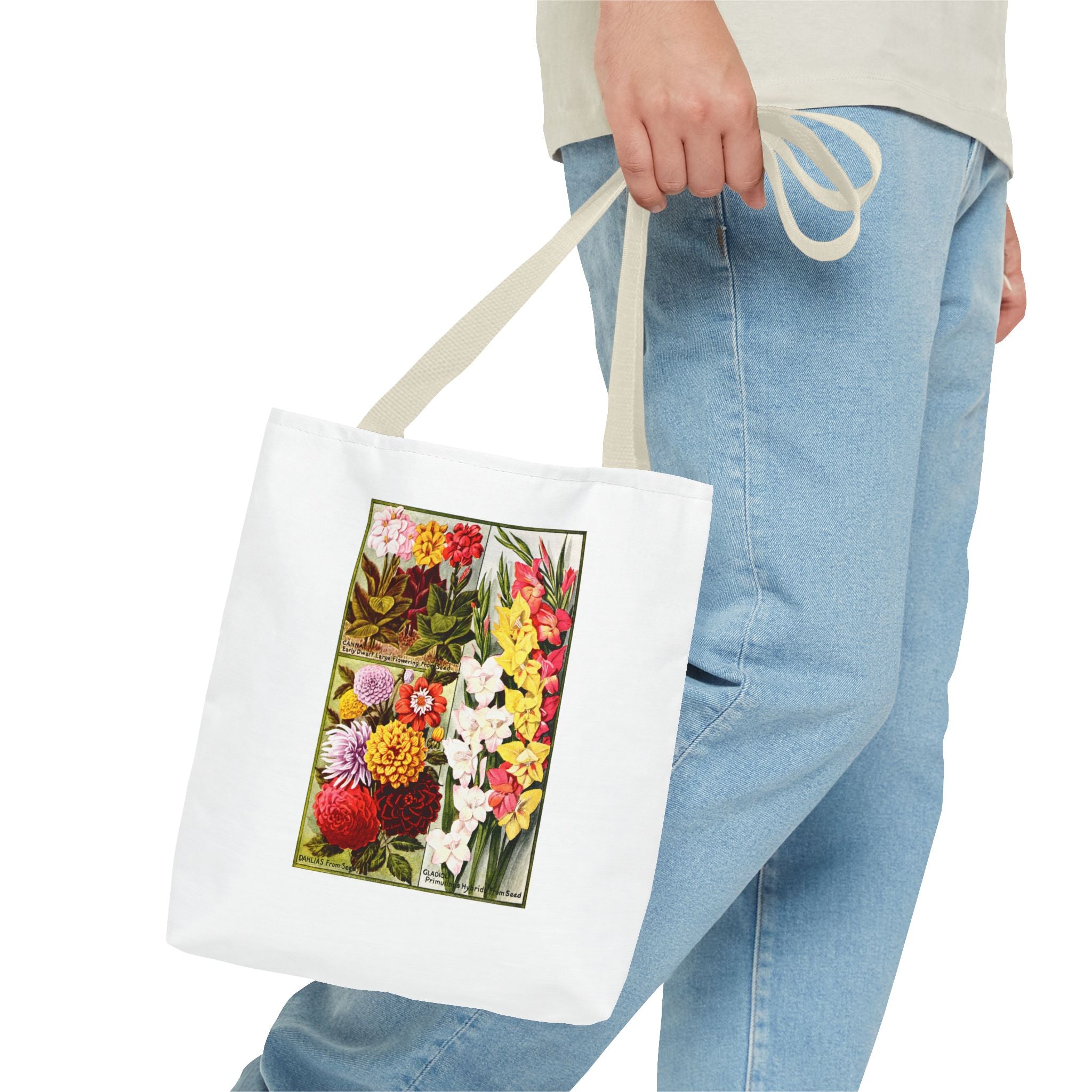 Stylish Tote Bag - Childs' Seeds, Flower Catalog Plate