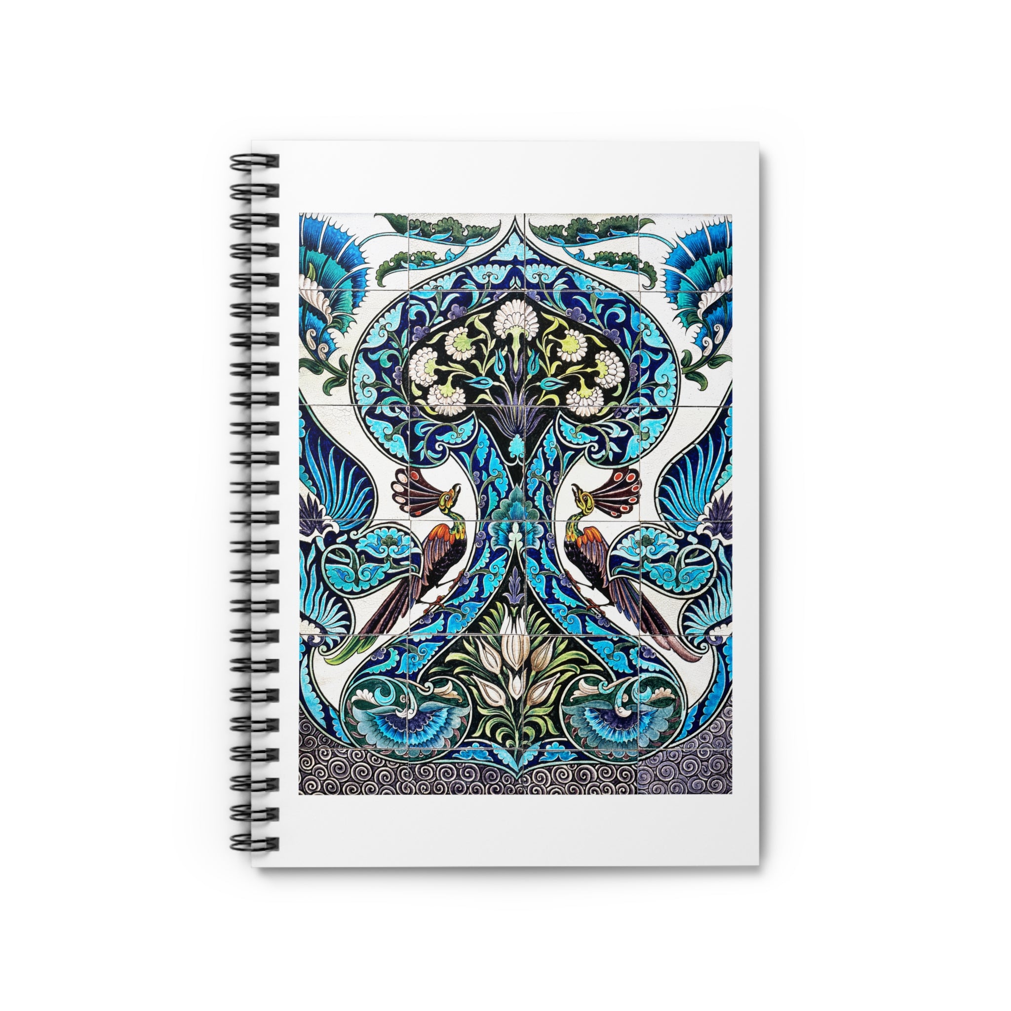 Spiral Notebook (Ruled Line) - Lustered Earthenware Tile Panel