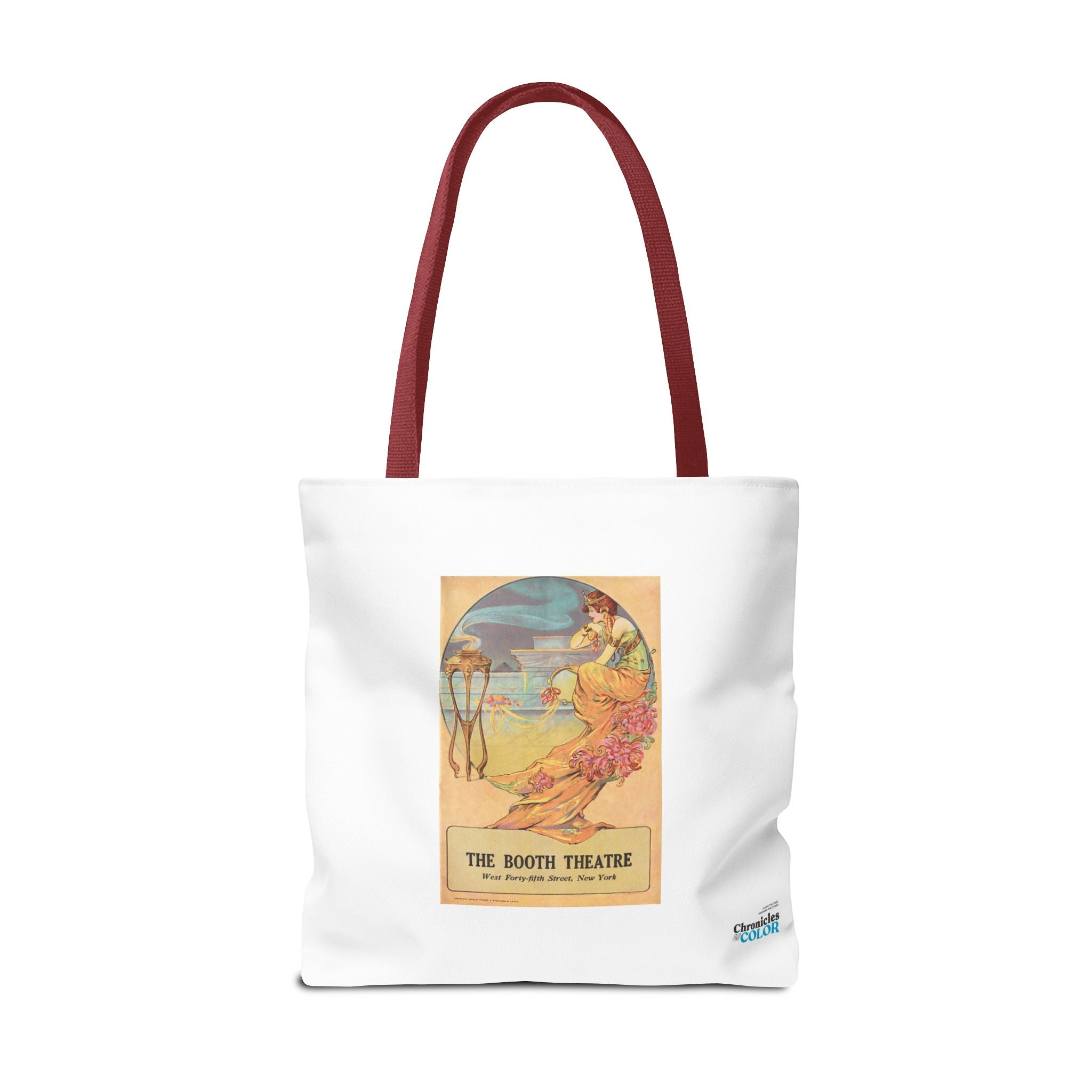 Stylish Tote Bag - Booth Theatre, New York, Vintage Playbill Artwork (1915)