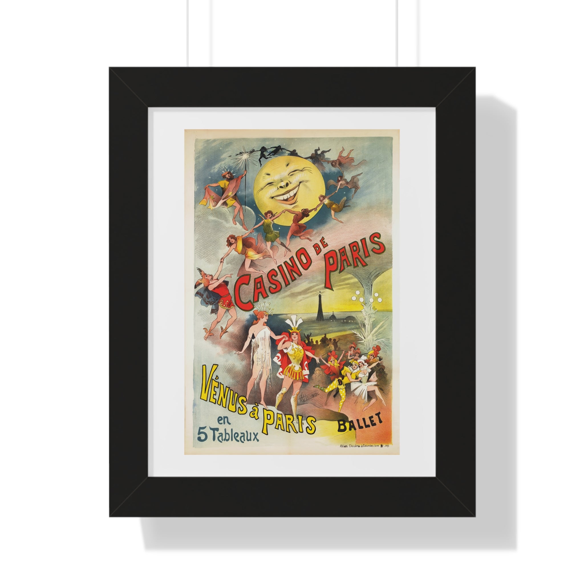 Framed Vertical Poster - Casino de Paris – Vénus à Paris Artwork by Alfred Choubrac