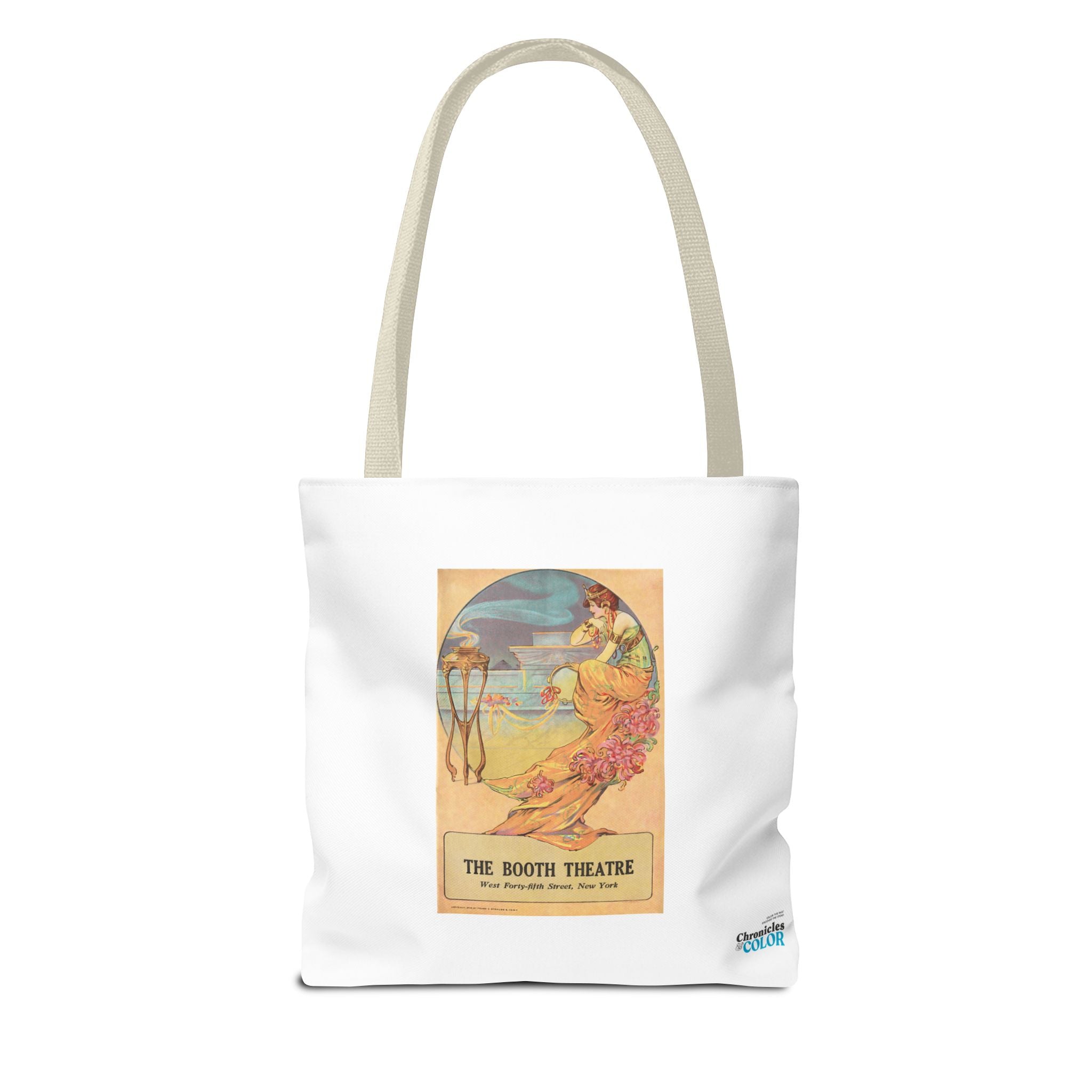 Stylish Tote Bag - Booth Theatre, New York, Vintage Playbill Artwork (1915)