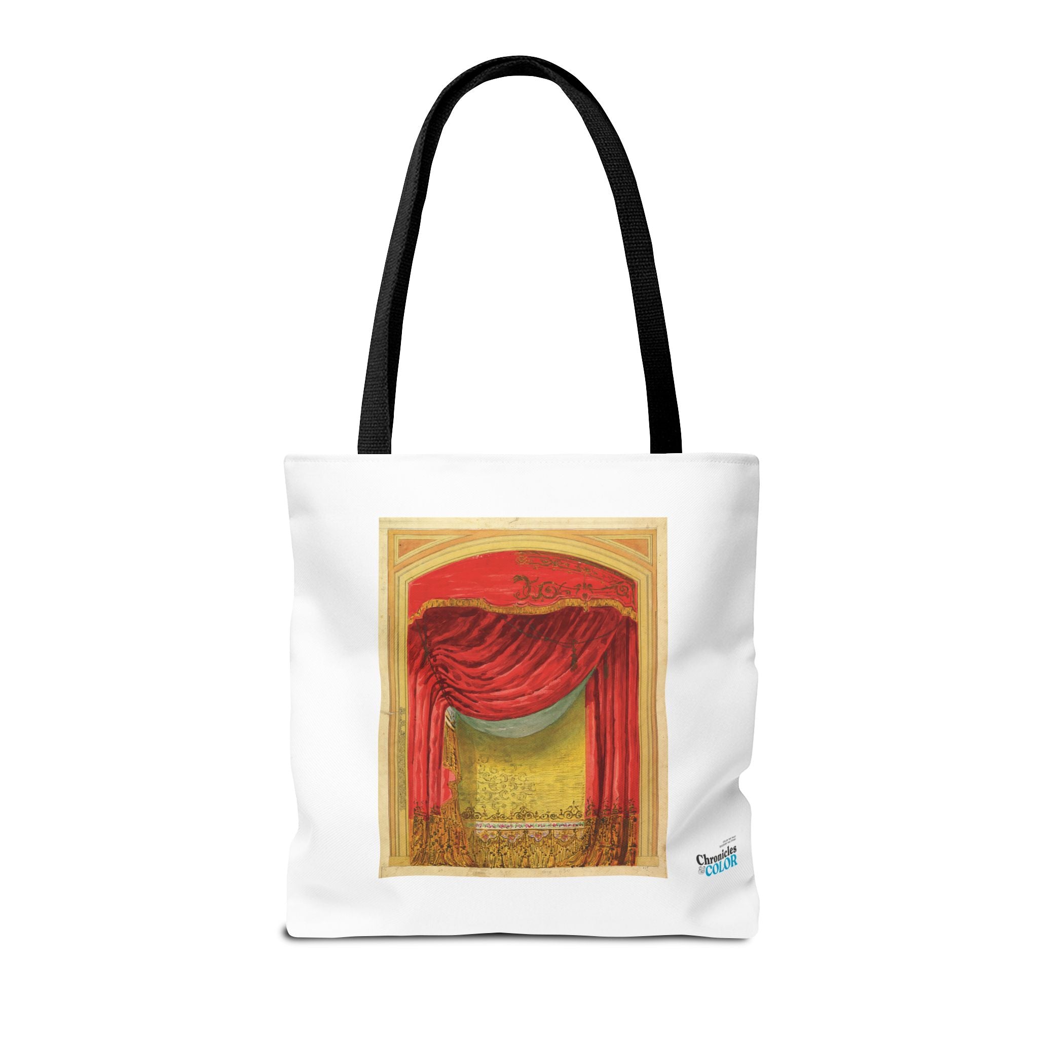Stylish Tote Bag - Casino de St. Etienne Stage Design Artwork by Eugène Cicéri