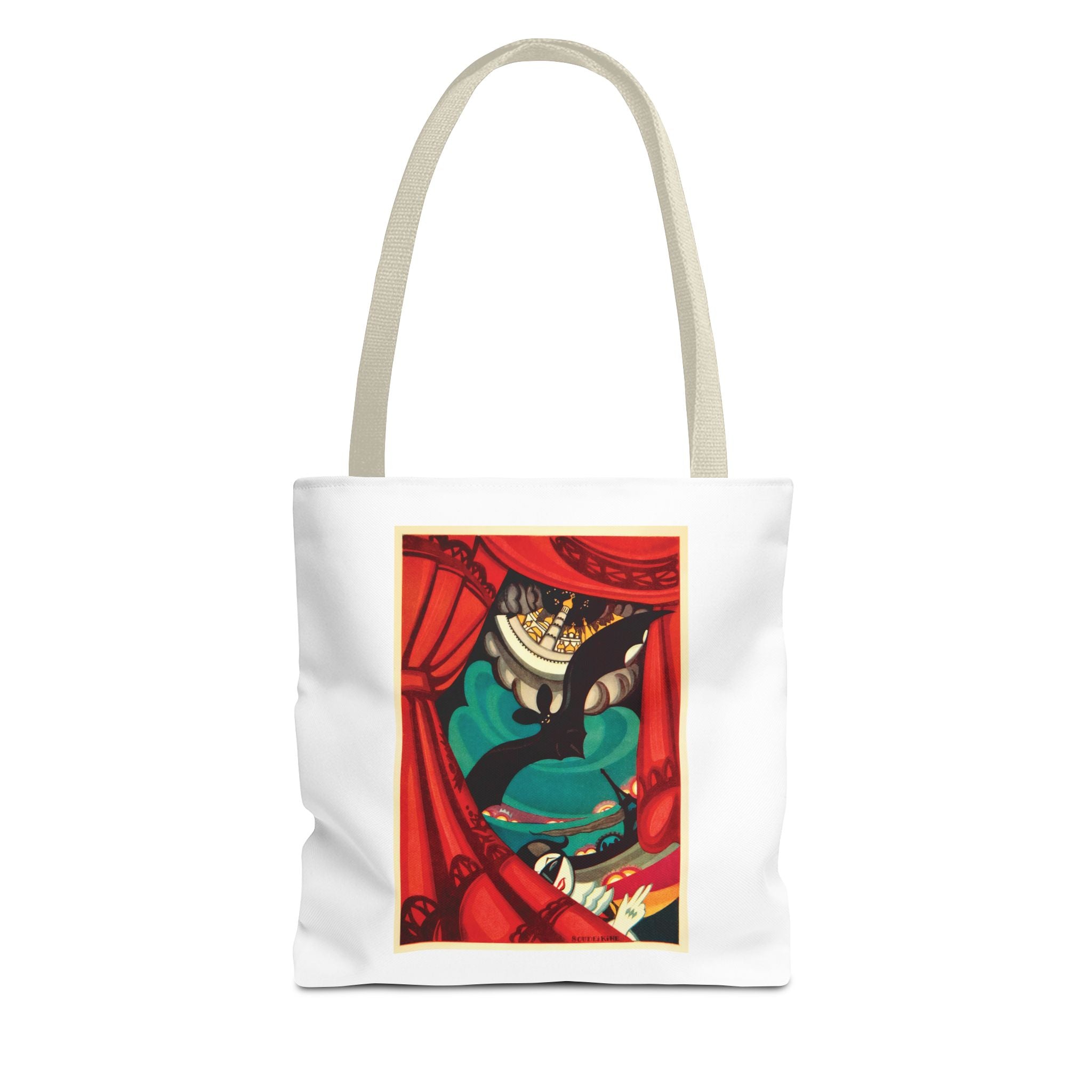 Stylish Tote Bag - Nikita Balieff’s Bat Theatre, Moscow Vintage Artwork (1922)