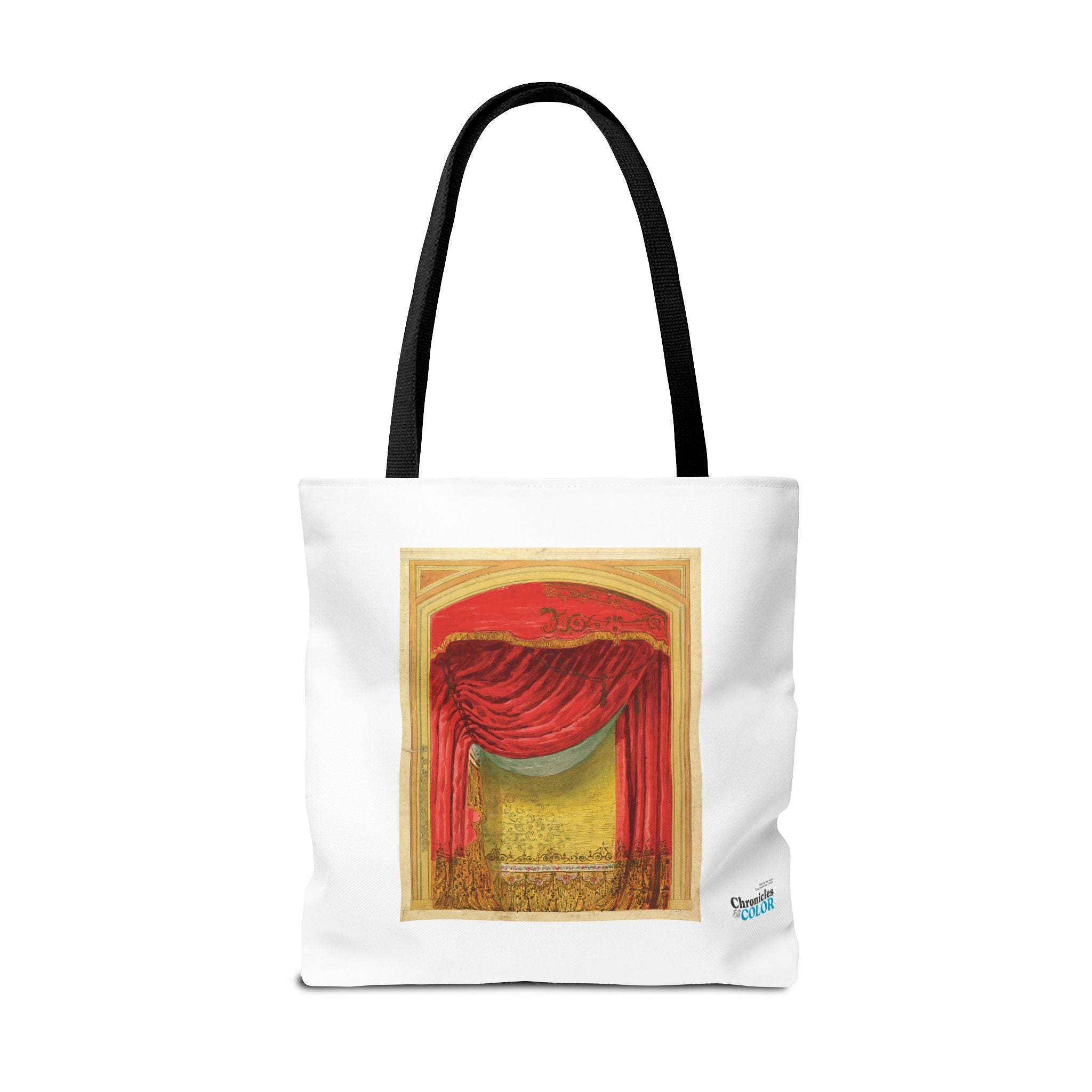 Stylish Tote Bag - Casino de St. Etienne Stage Design Artwork by Eugène Cicéri