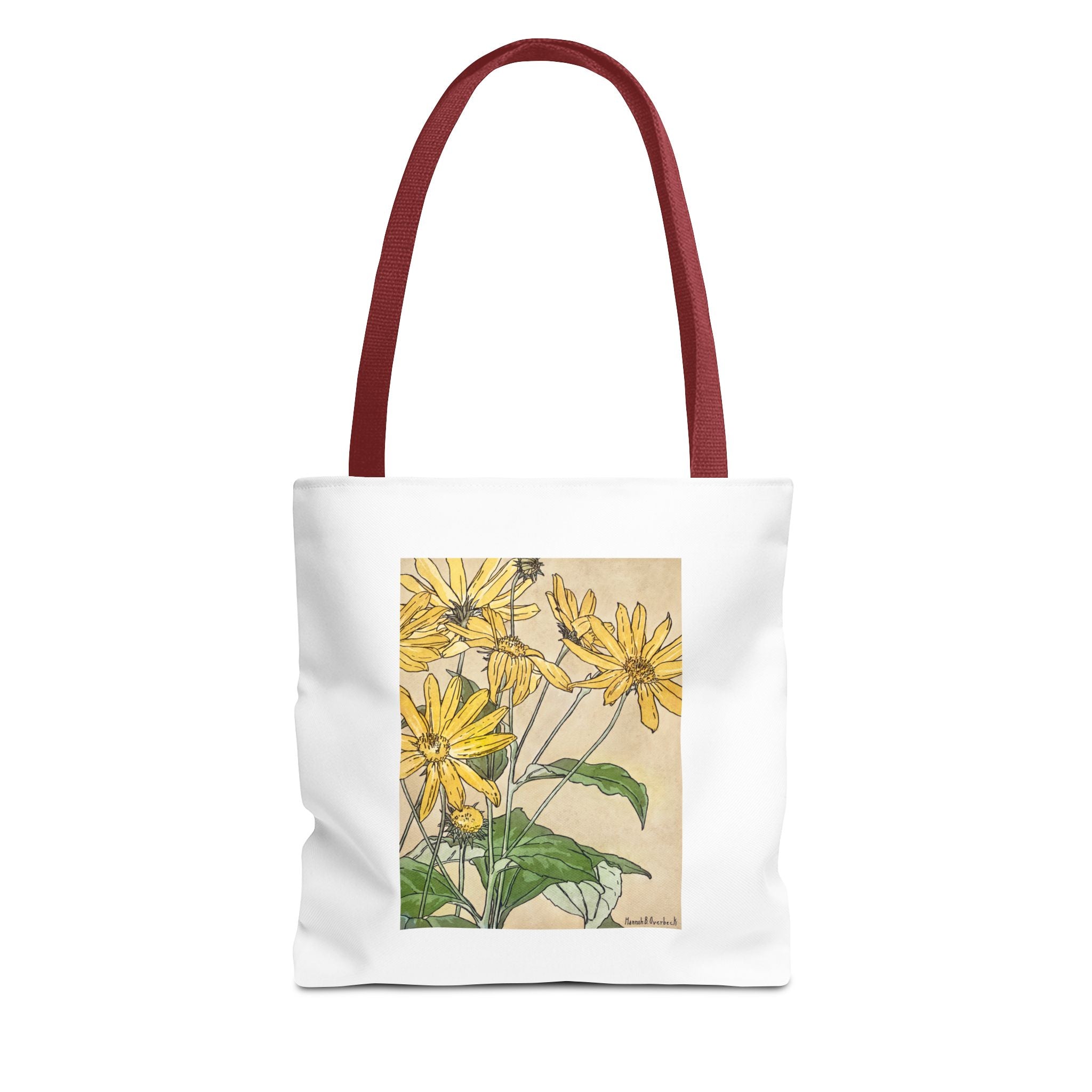 Stylish Tote Bag - Sunflowers Print