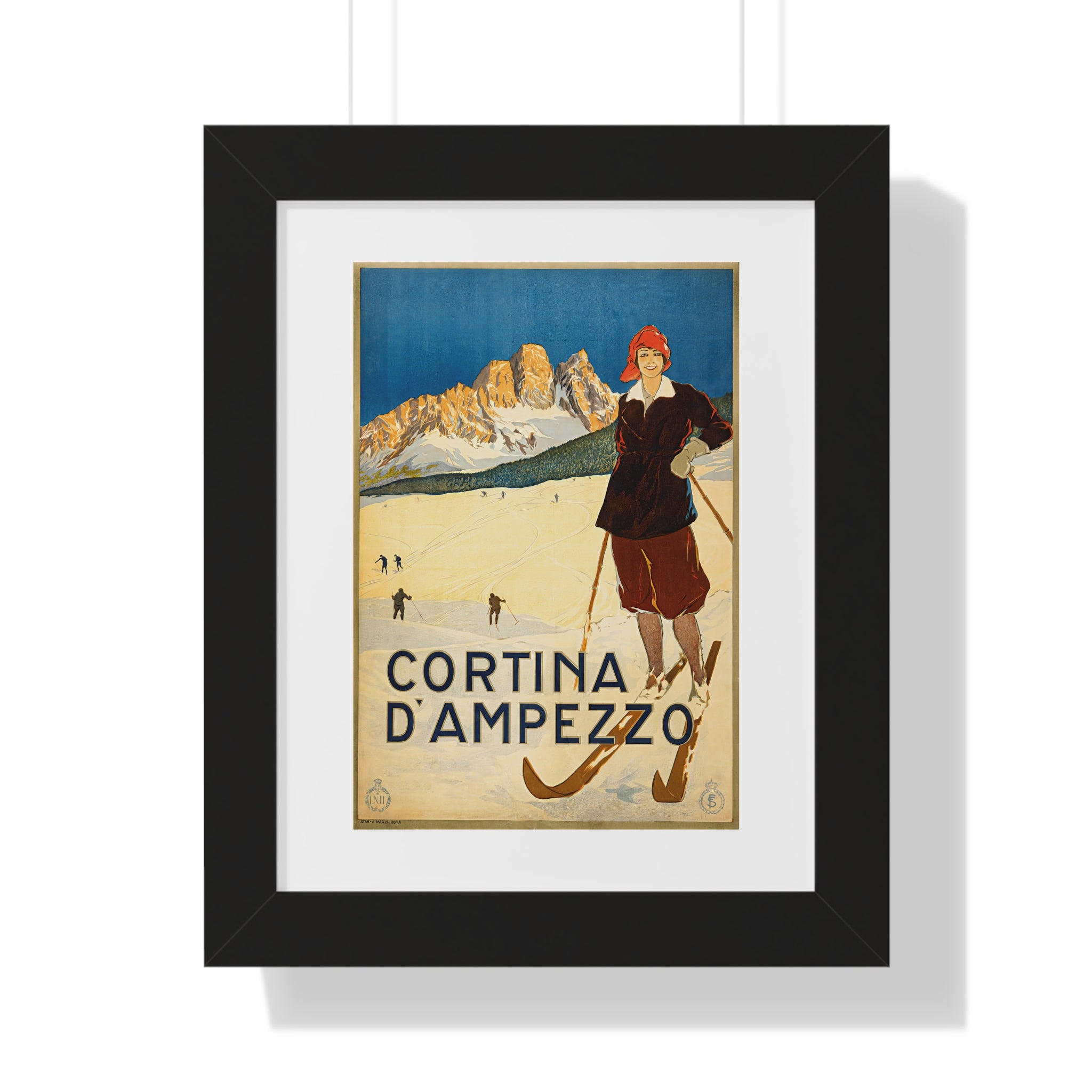 Framed Vertical Poster - Cortina d'Ampezzo
