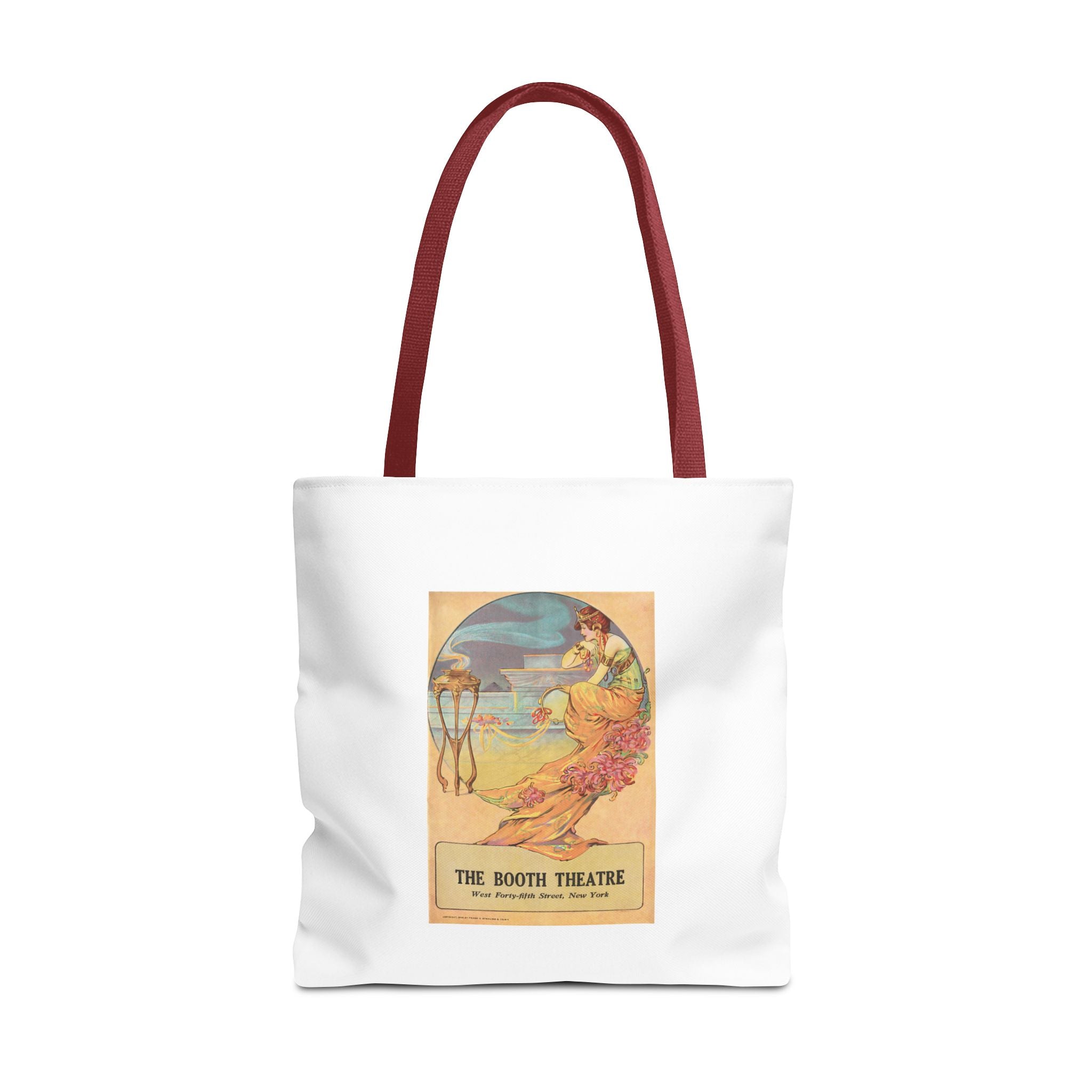 Stylish Tote Bag - Booth Theatre, New York, Vintage Playbill Artwork (1915)