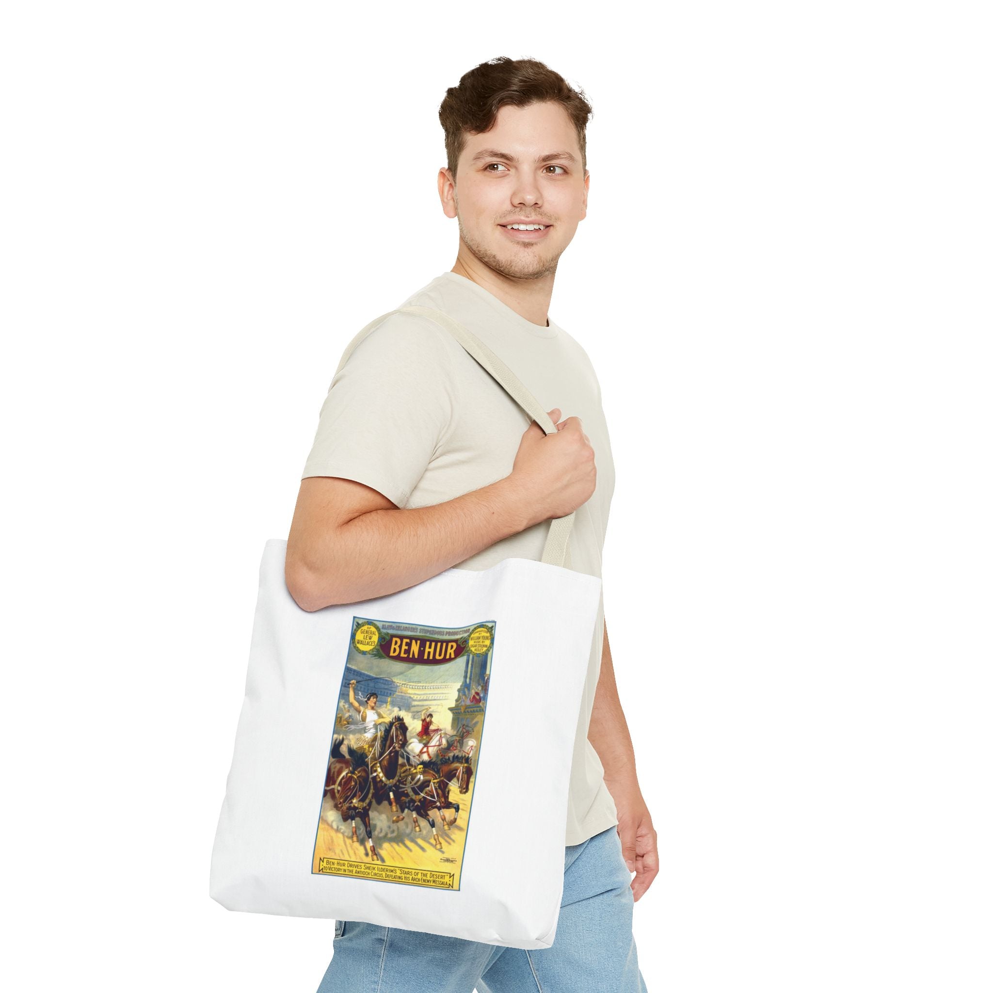 Stylish Tote Bag - Ben-Hur Broadway Premiere Vintage Artwork (1899)
