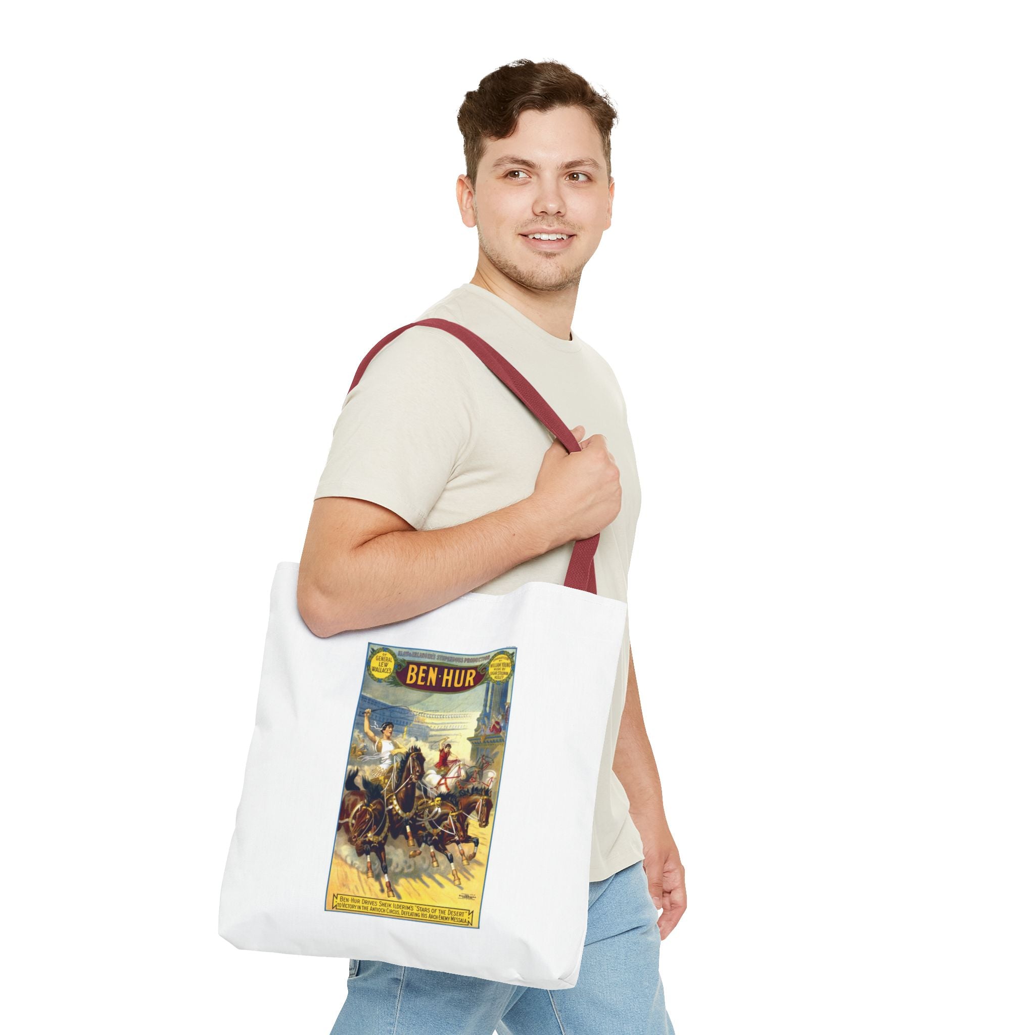 Stylish Tote Bag - Ben-Hur Broadway Premiere Vintage Artwork (1899)