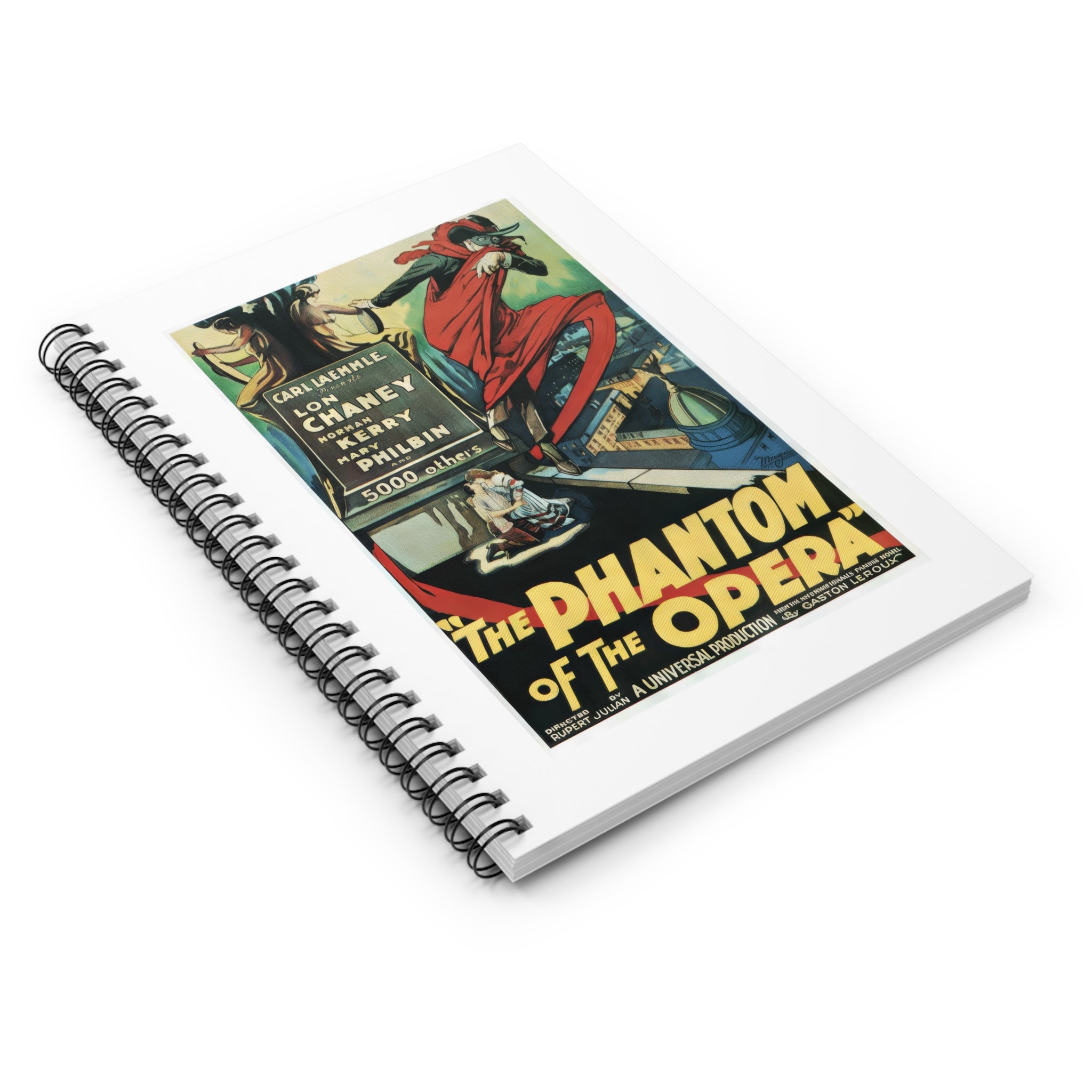 Spiral Notebook (Ruled Line) - The Phantom of the Opera Vintage Artwork (1925)