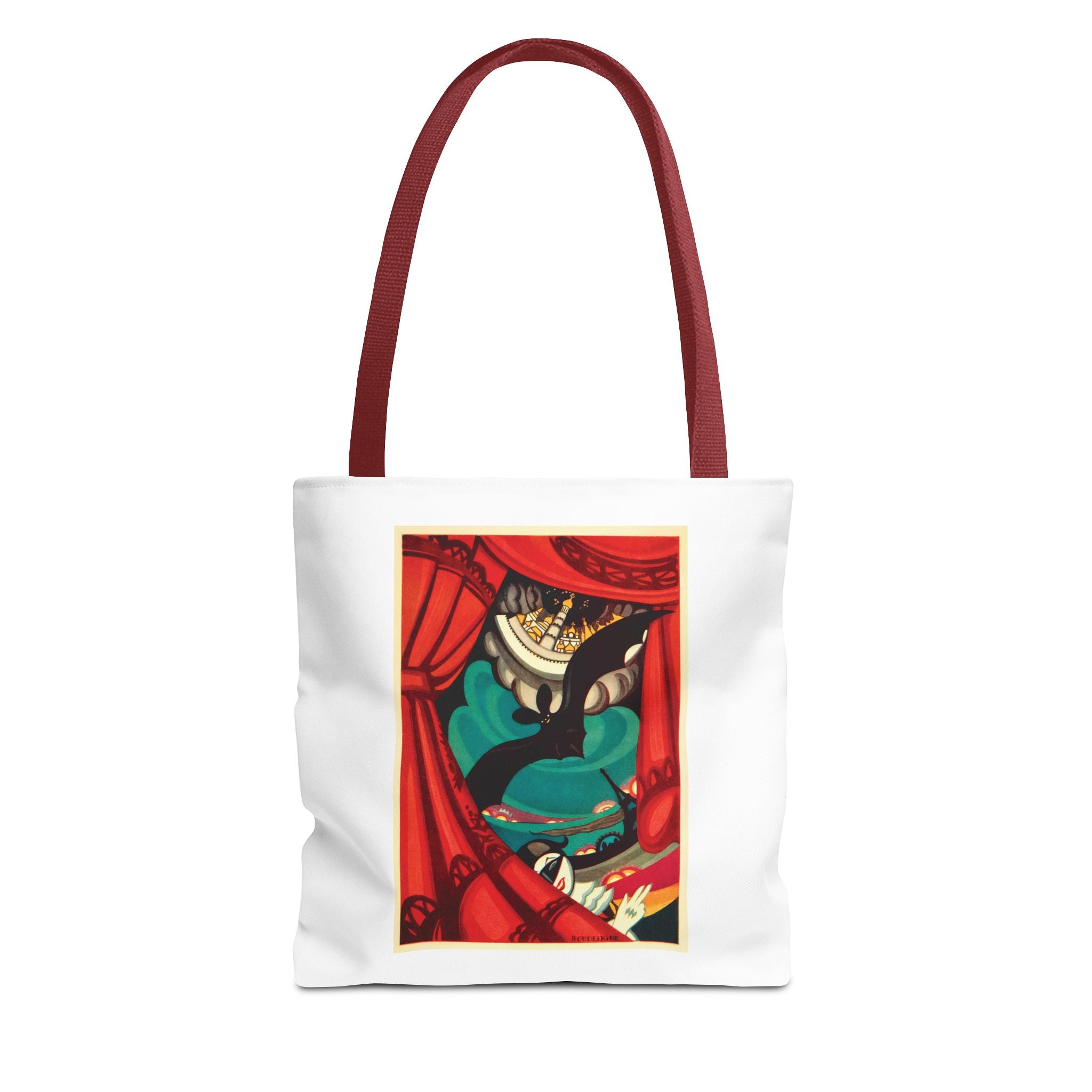 Stylish Tote Bag - Nikita Balieff’s Bat Theatre, Moscow Vintage Artwork (1922)
