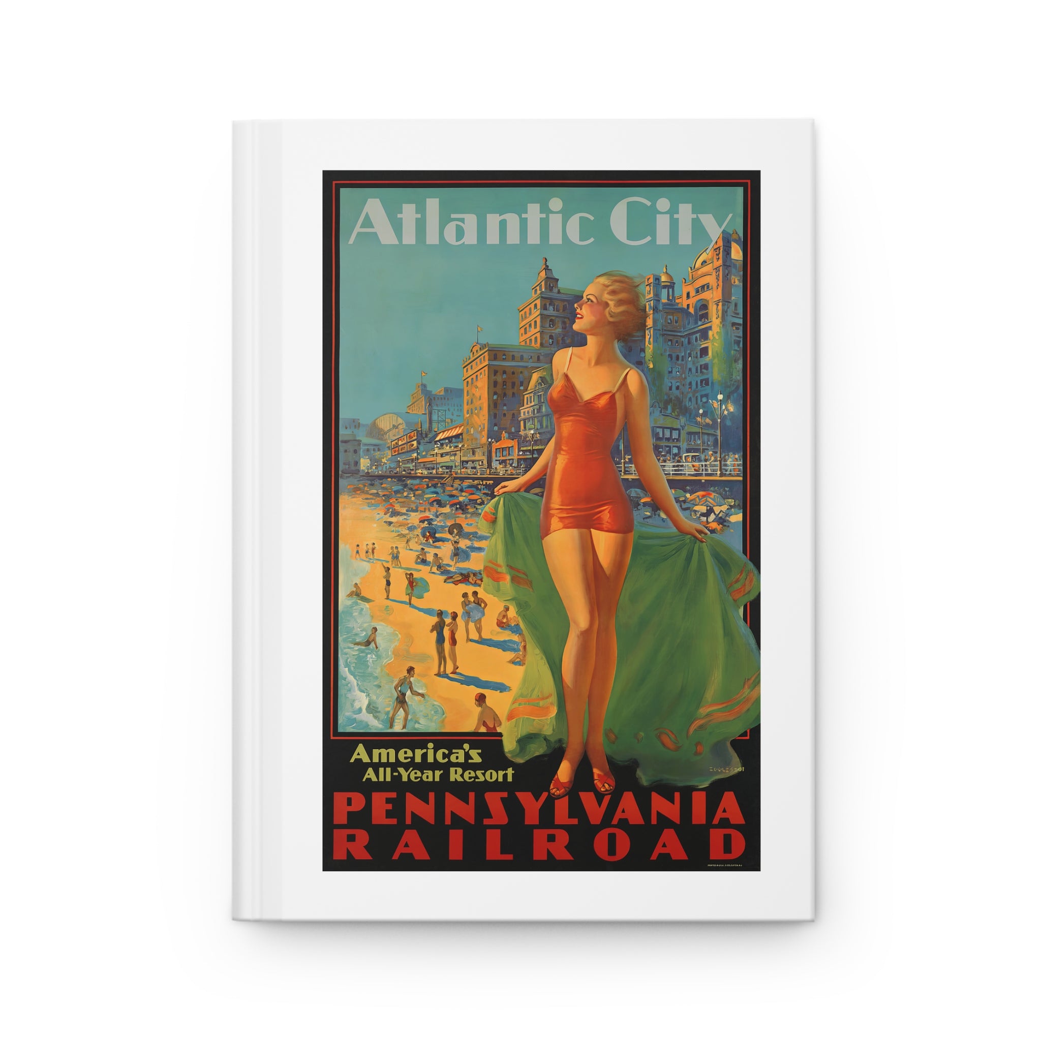 Hardcover Journal Matte - Atlantic City - America's All-Year Resort