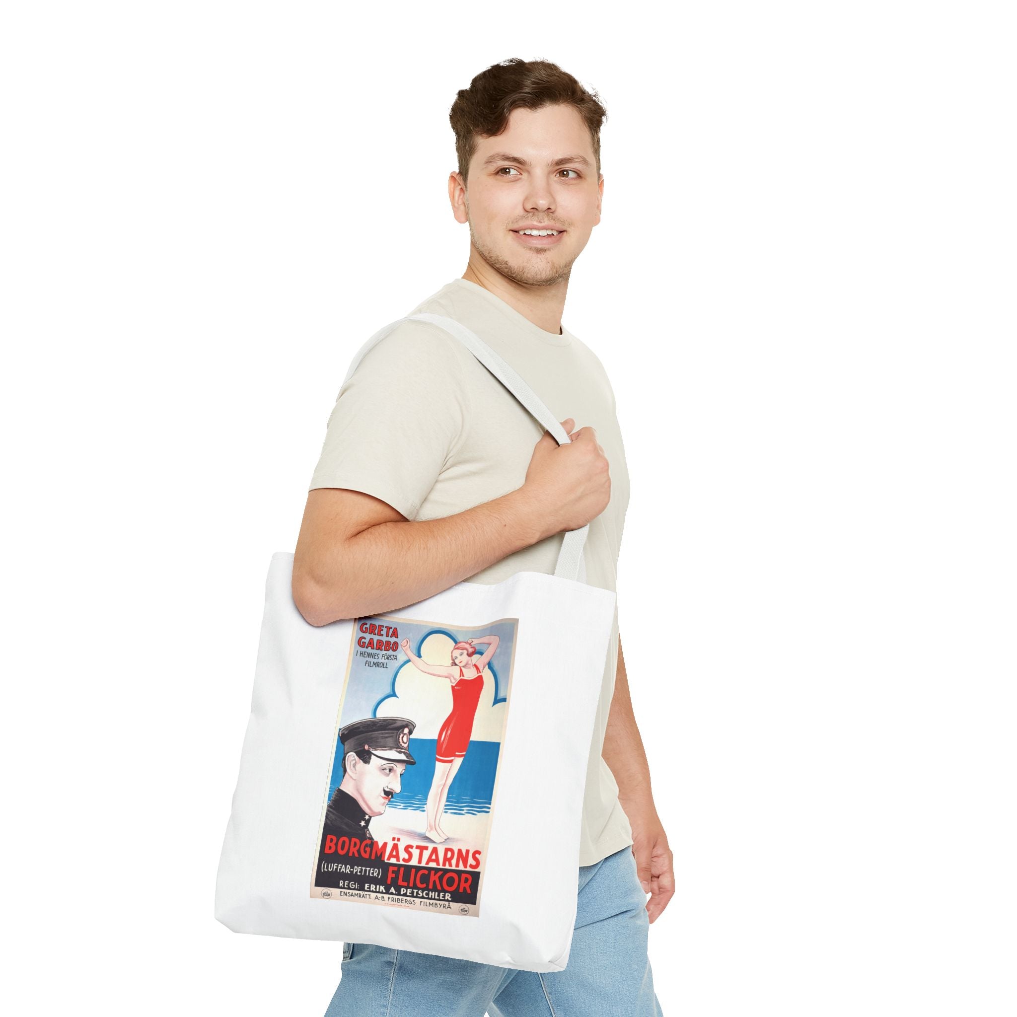 Stylish Tote Bag - Luffar-Petter (Peter the Tramp) Swedish Vintage Artwork