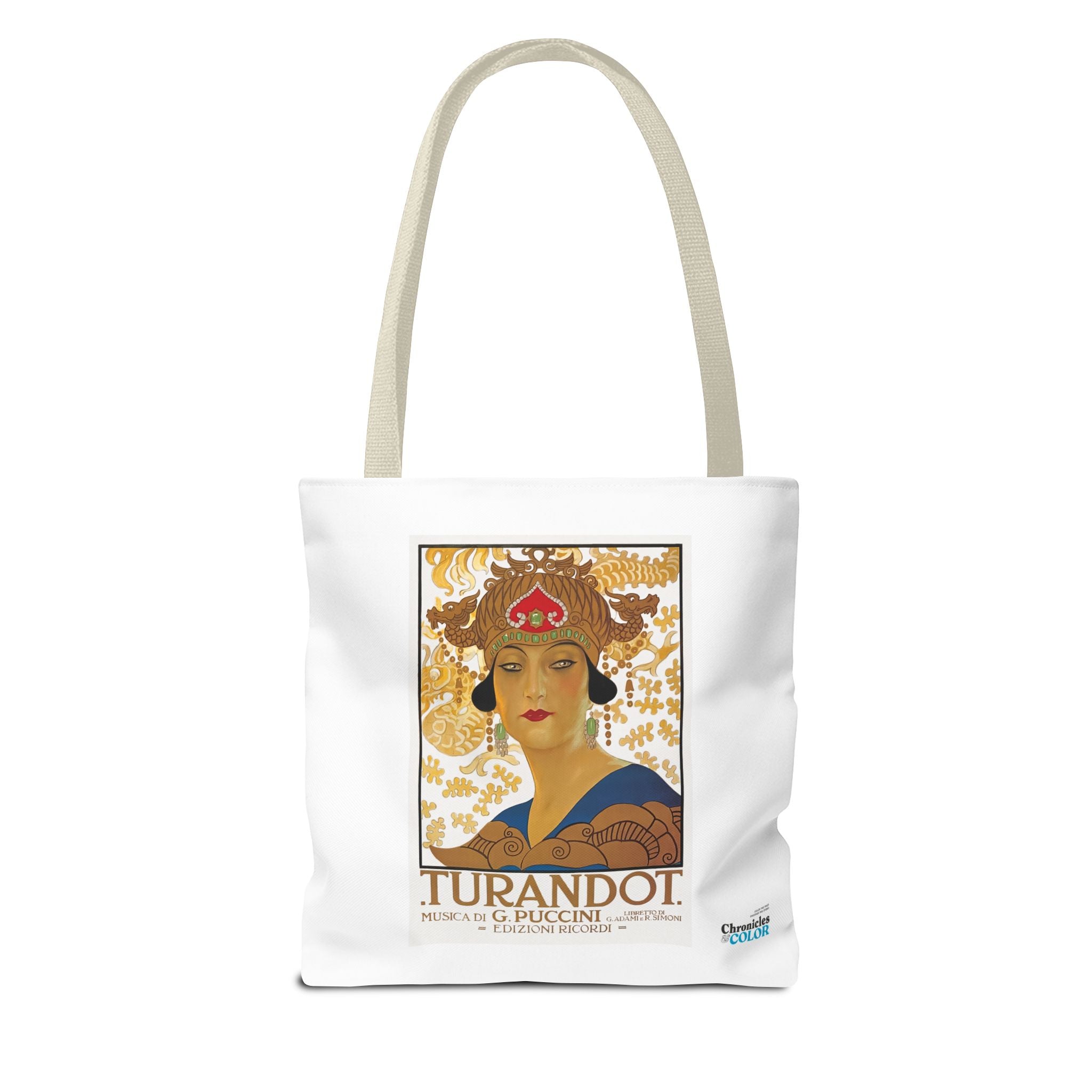 Stylish Tote Bag - Giacomo Puccini’s Opera Turandot Vintage Artwork (1926)