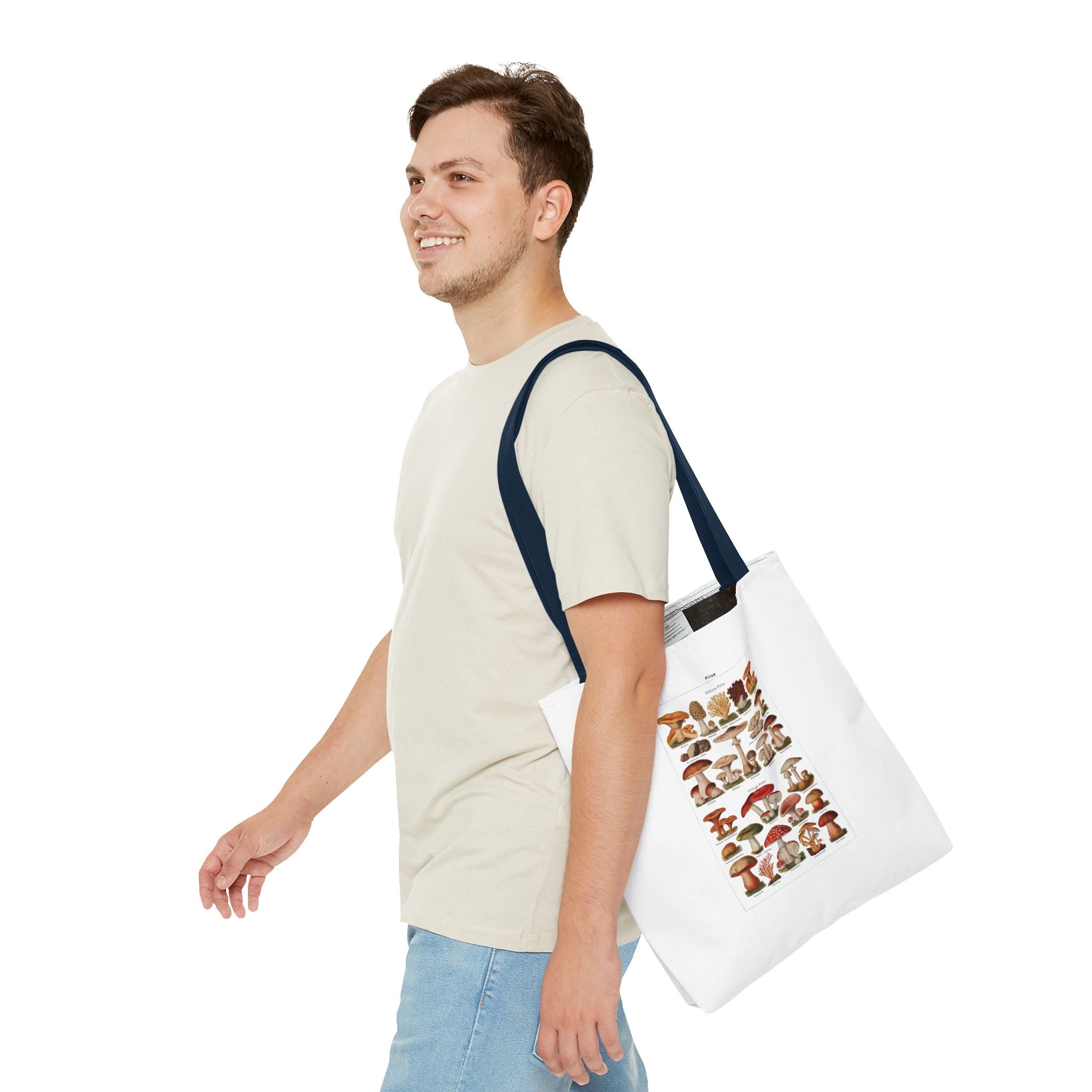 Stylish Tote Bag - Diverse Mushroom (Fungi) Species Print