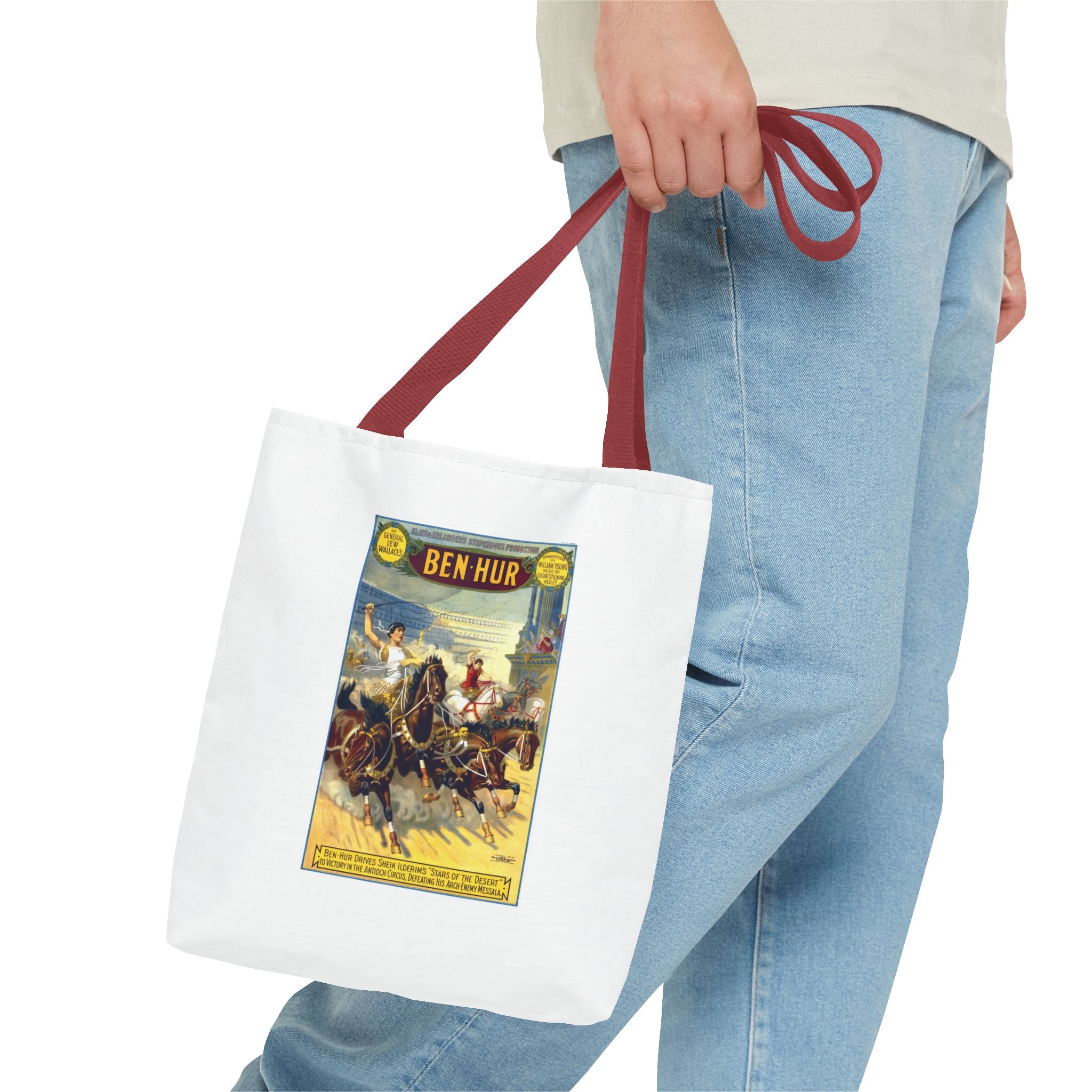 Stylish Tote Bag - Ben-Hur Broadway Premiere Vintage Artwork (1899)