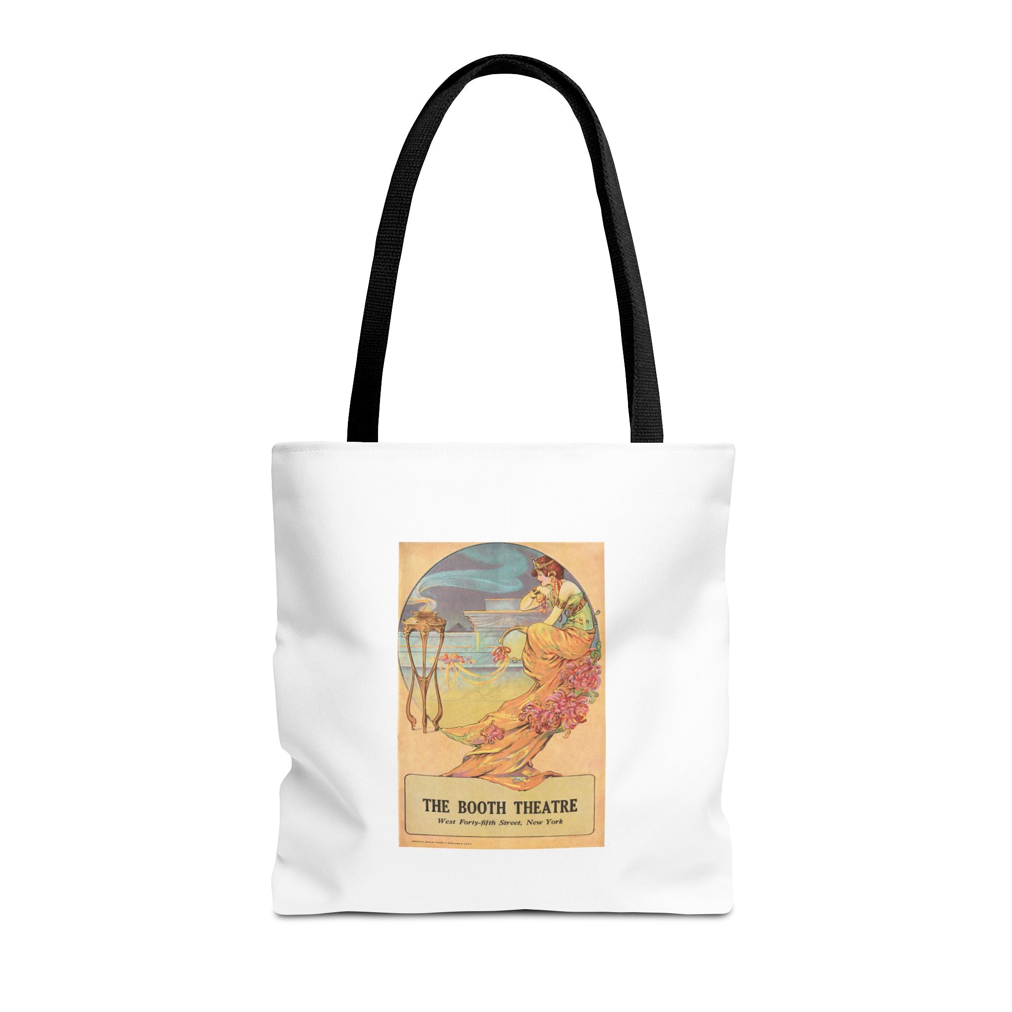 Stylish Tote Bag - Booth Theatre, New York, Vintage Playbill Artwork (1915)