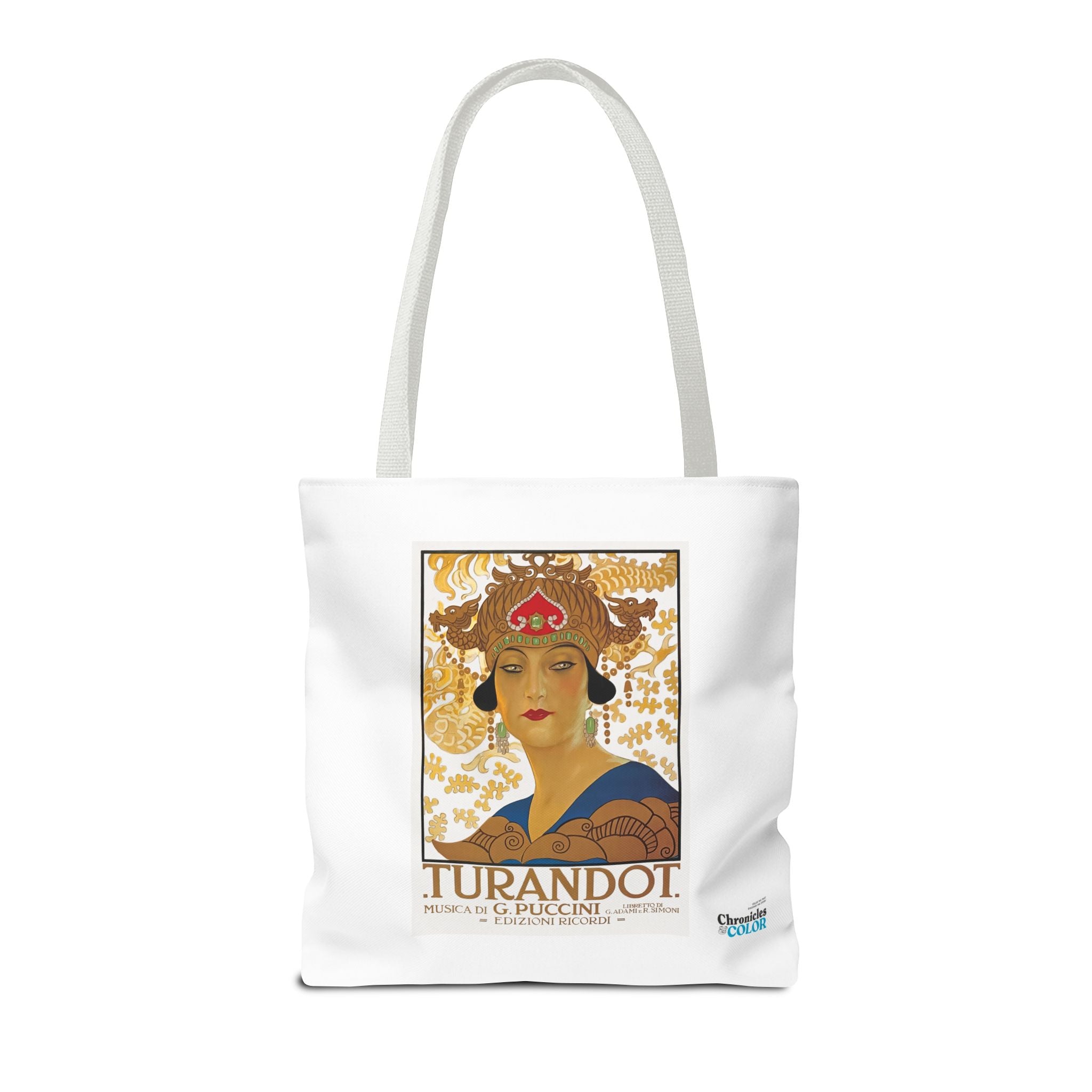 Stylish Tote Bag - Giacomo Puccini’s Opera Turandot Vintage Artwork (1926)