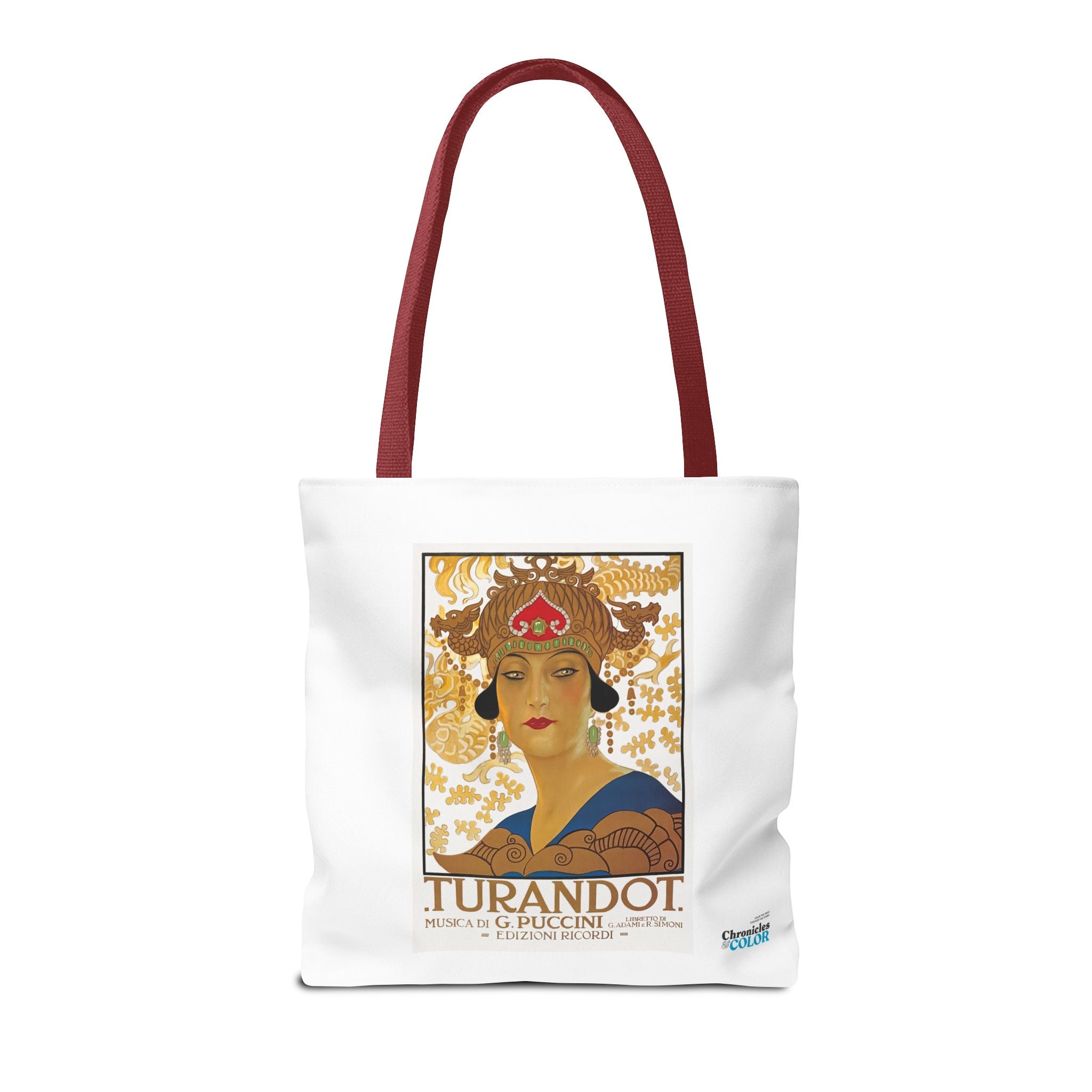 Stylish Tote Bag - Giacomo Puccini’s Opera Turandot Vintage Artwork (1926)
