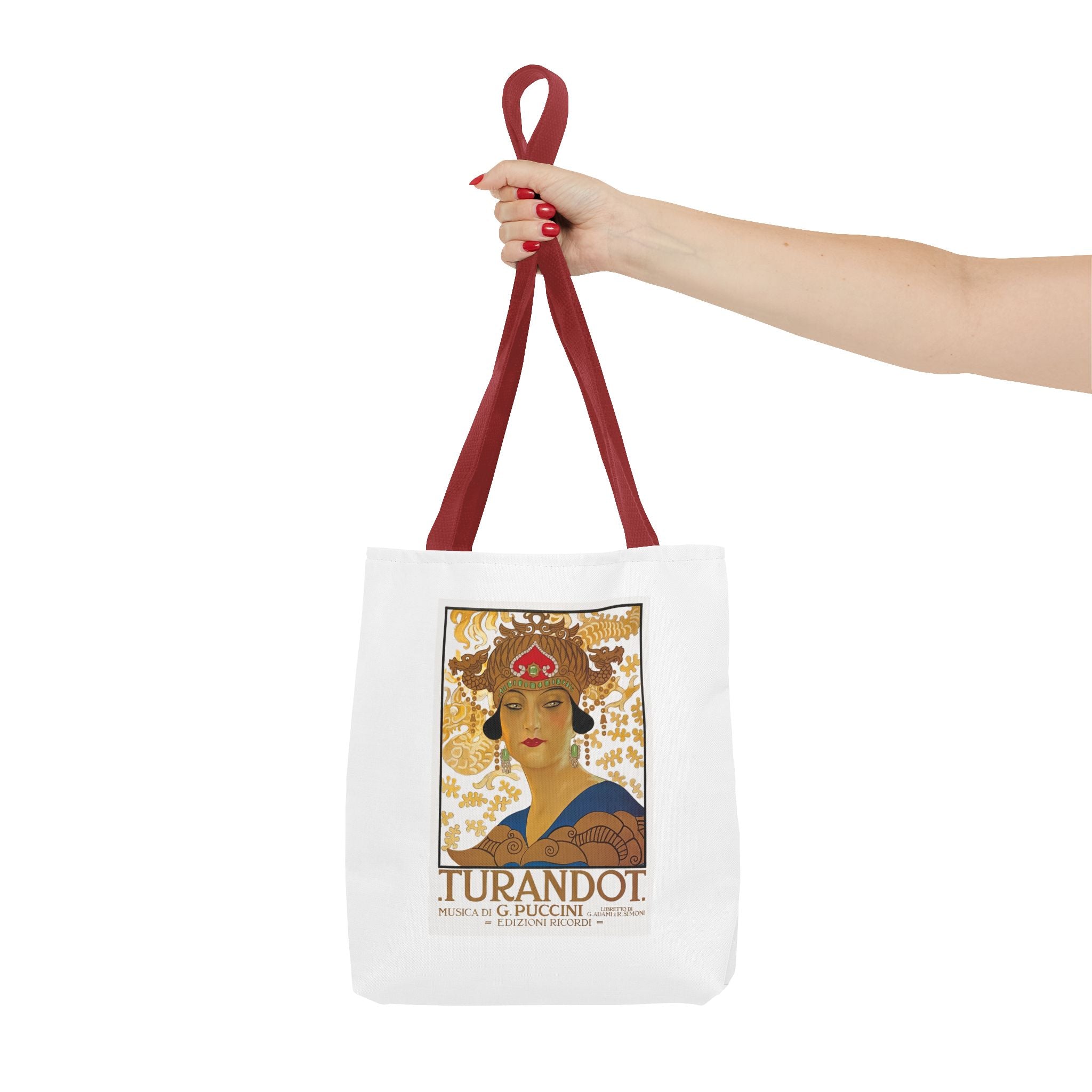 Stylish Tote Bag - Giacomo Puccini’s Opera Turandot Vintage Artwork (1926)