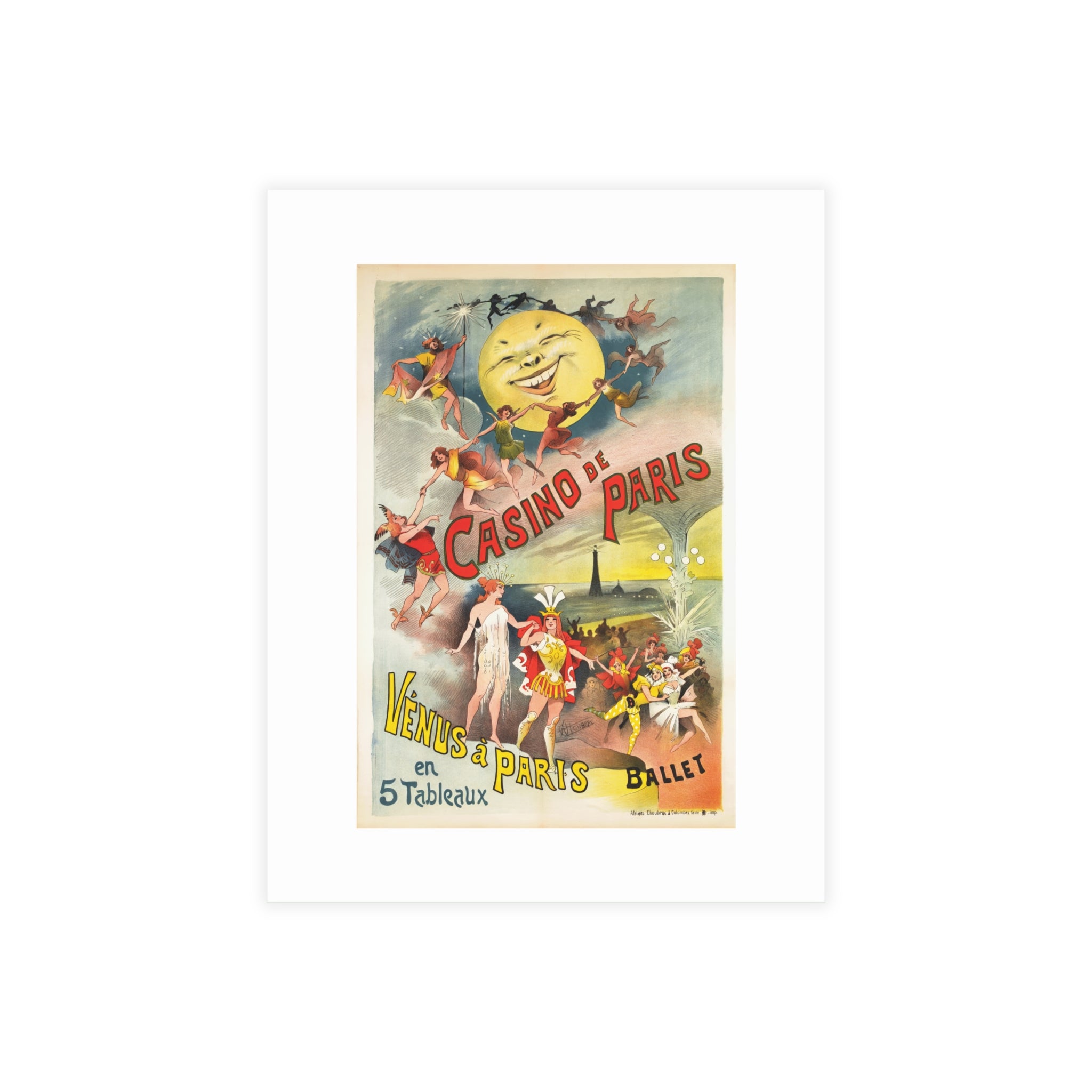 Postcard Bundles (envelopes included) - Casino de Paris – Vénus à Paris Artwork by Alfred Choubrac