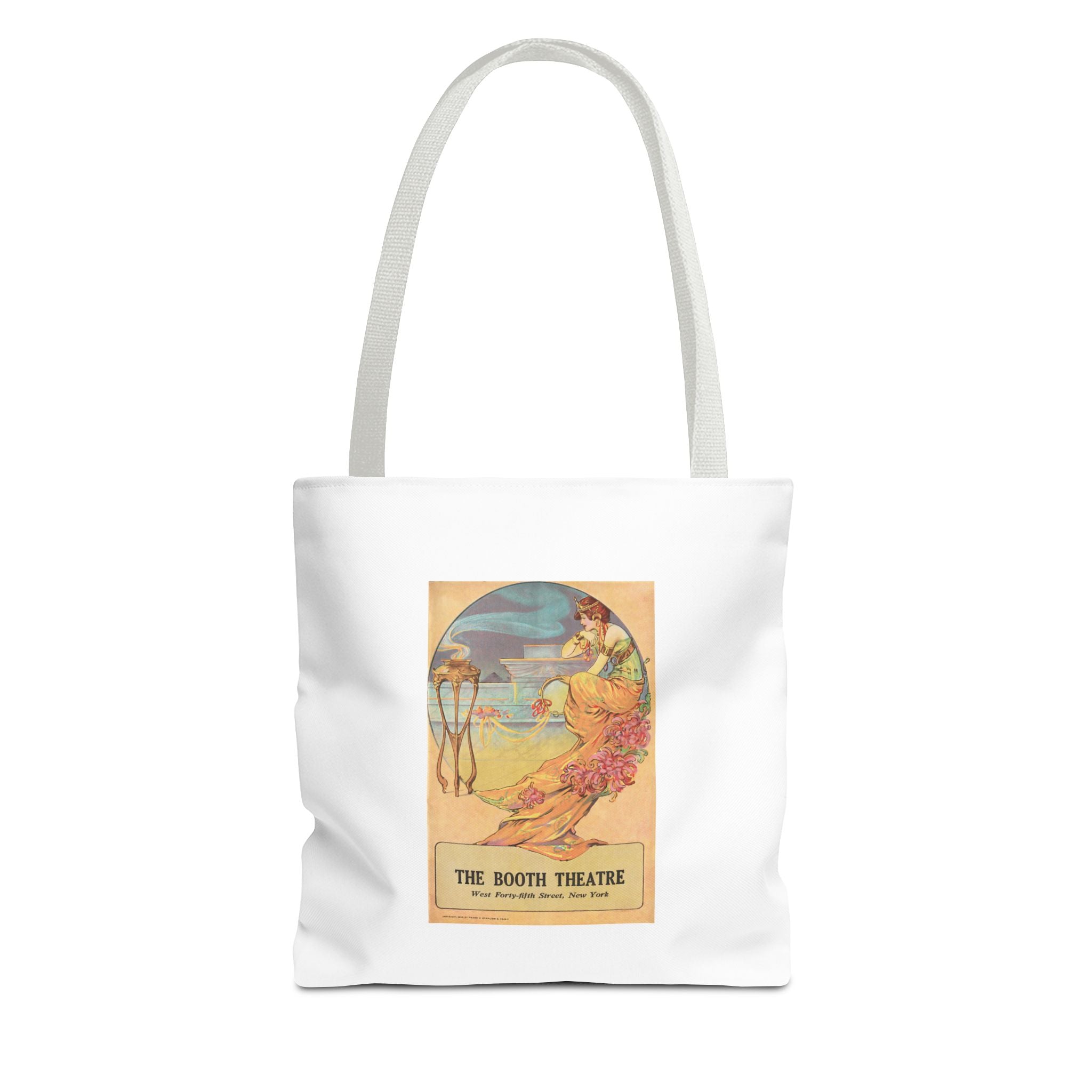 Stylish Tote Bag - Booth Theatre, New York, Vintage Playbill Artwork (1915)