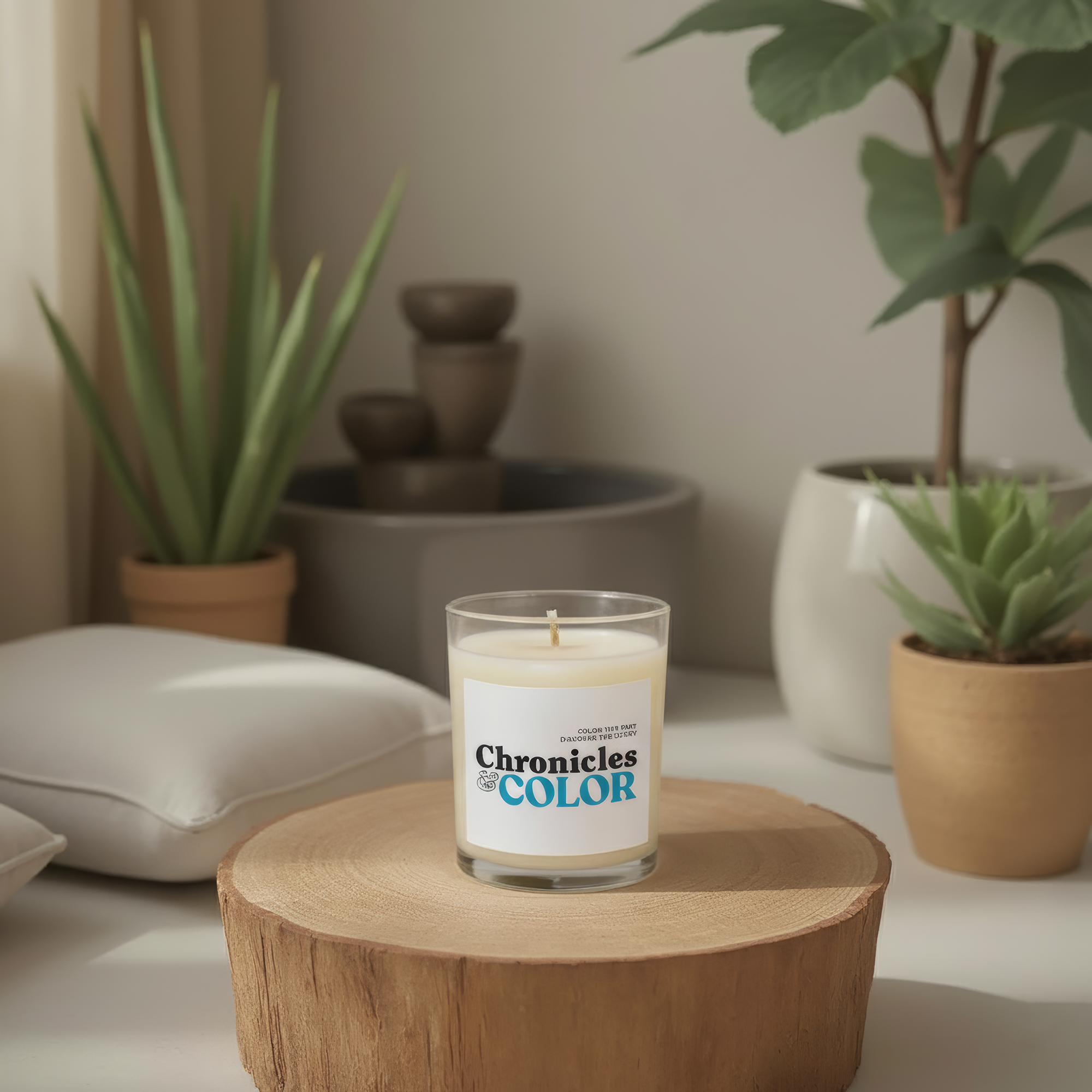 11 oz Soy Wax Glass Candle, Coloring Candle by Chronicles & Color