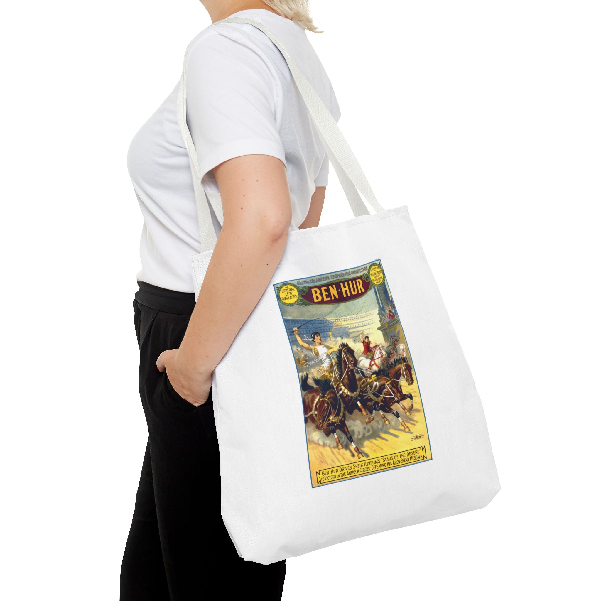 Stylish Tote Bag - Ben-Hur Broadway Premiere Vintage Artwork (1899)