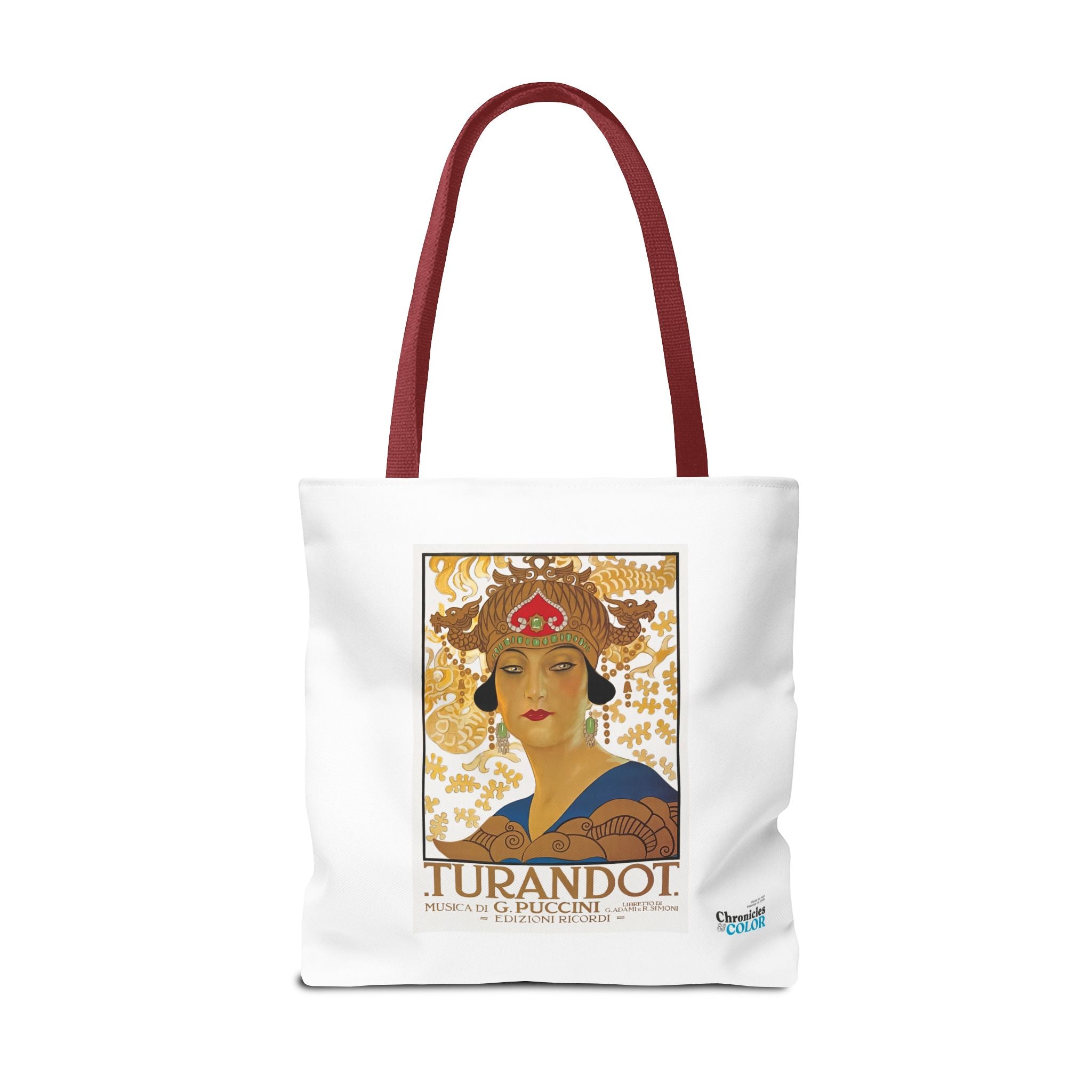 Stylish Tote Bag - Giacomo Puccini’s Opera Turandot Vintage Artwork (1926)