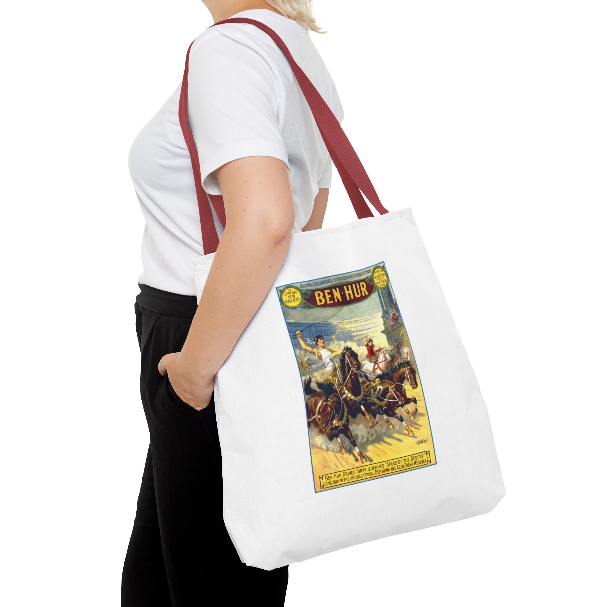 Stylish Tote Bag - Ben-Hur Broadway Premiere Vintage Artwork (1899)