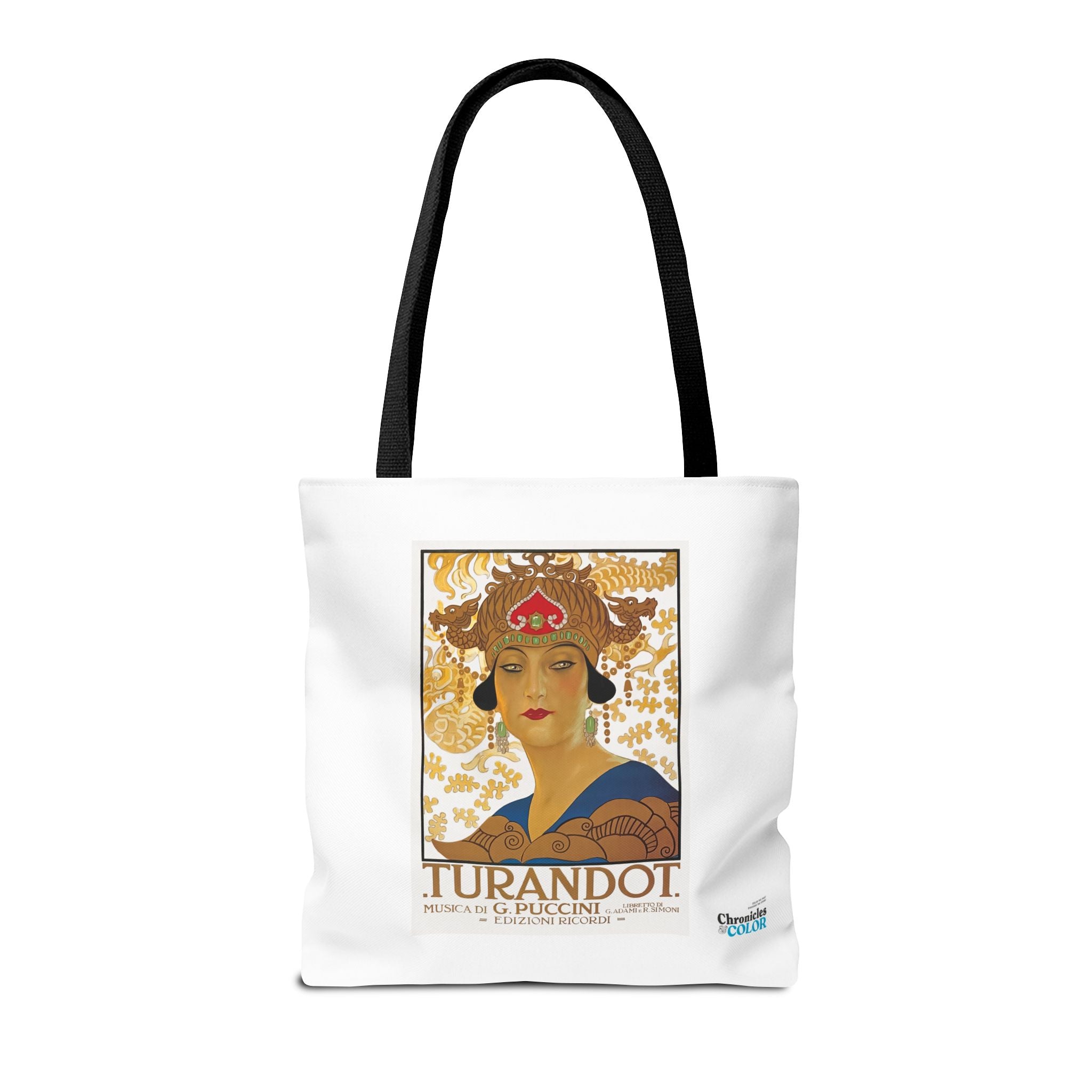Stylish Tote Bag - Giacomo Puccini’s Opera Turandot Vintage Artwork (1926)
