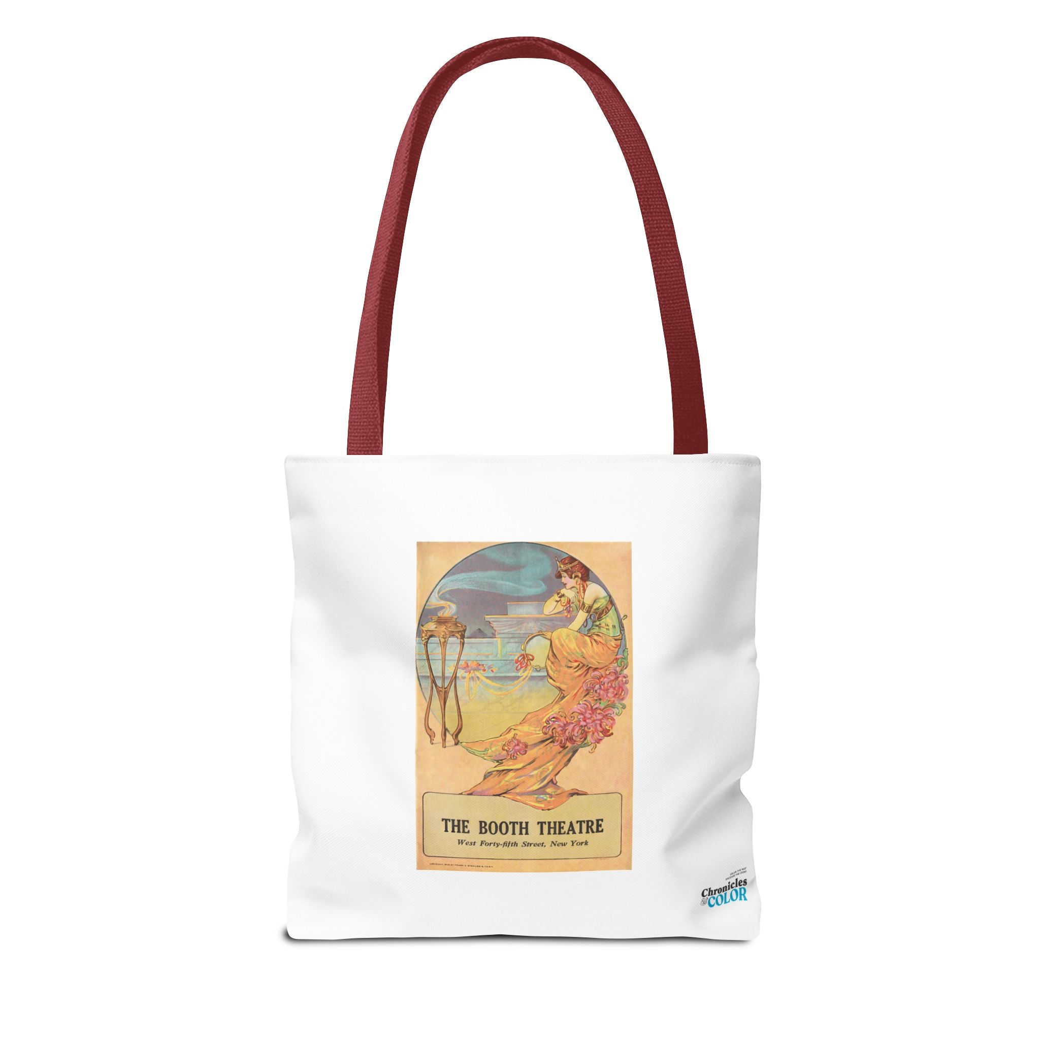 Stylish Tote Bag - Booth Theatre, New York, Vintage Playbill Artwork (1915)