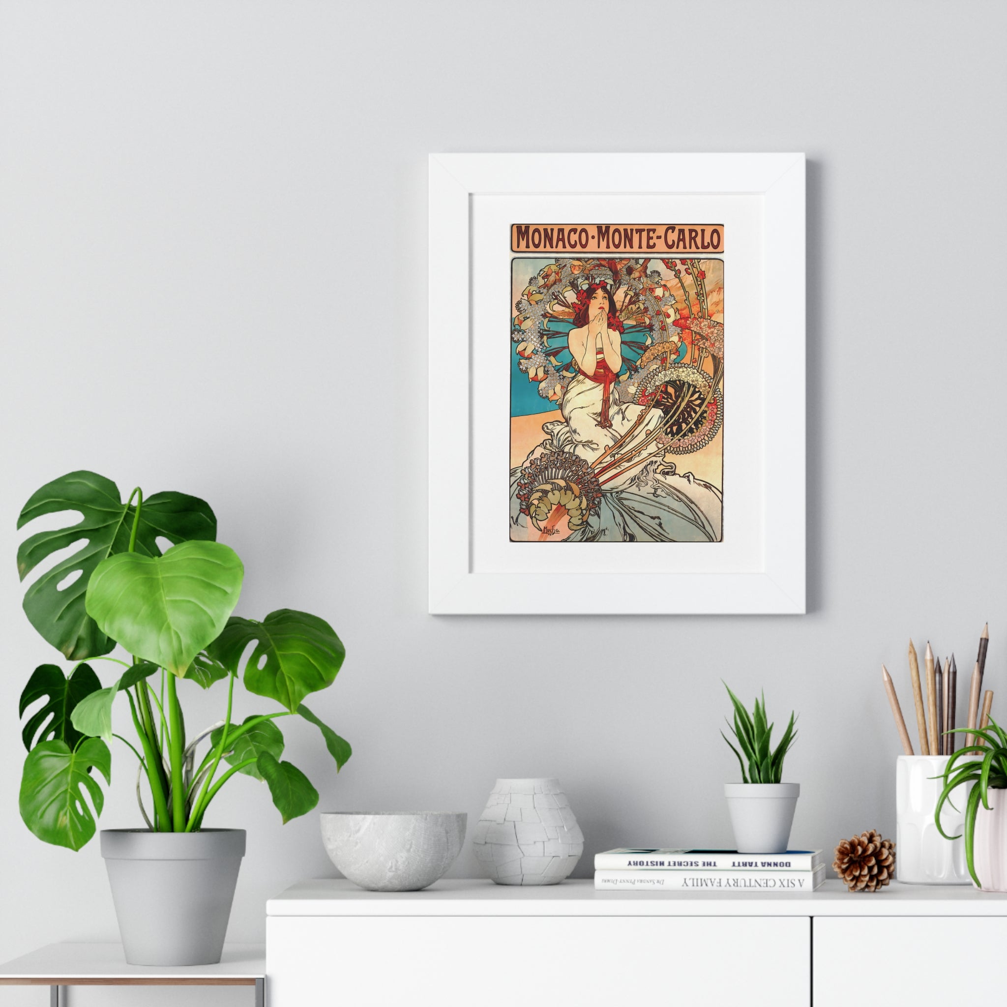 Framed Vertical Poster - Travel to Monaco and Monte-Carlo