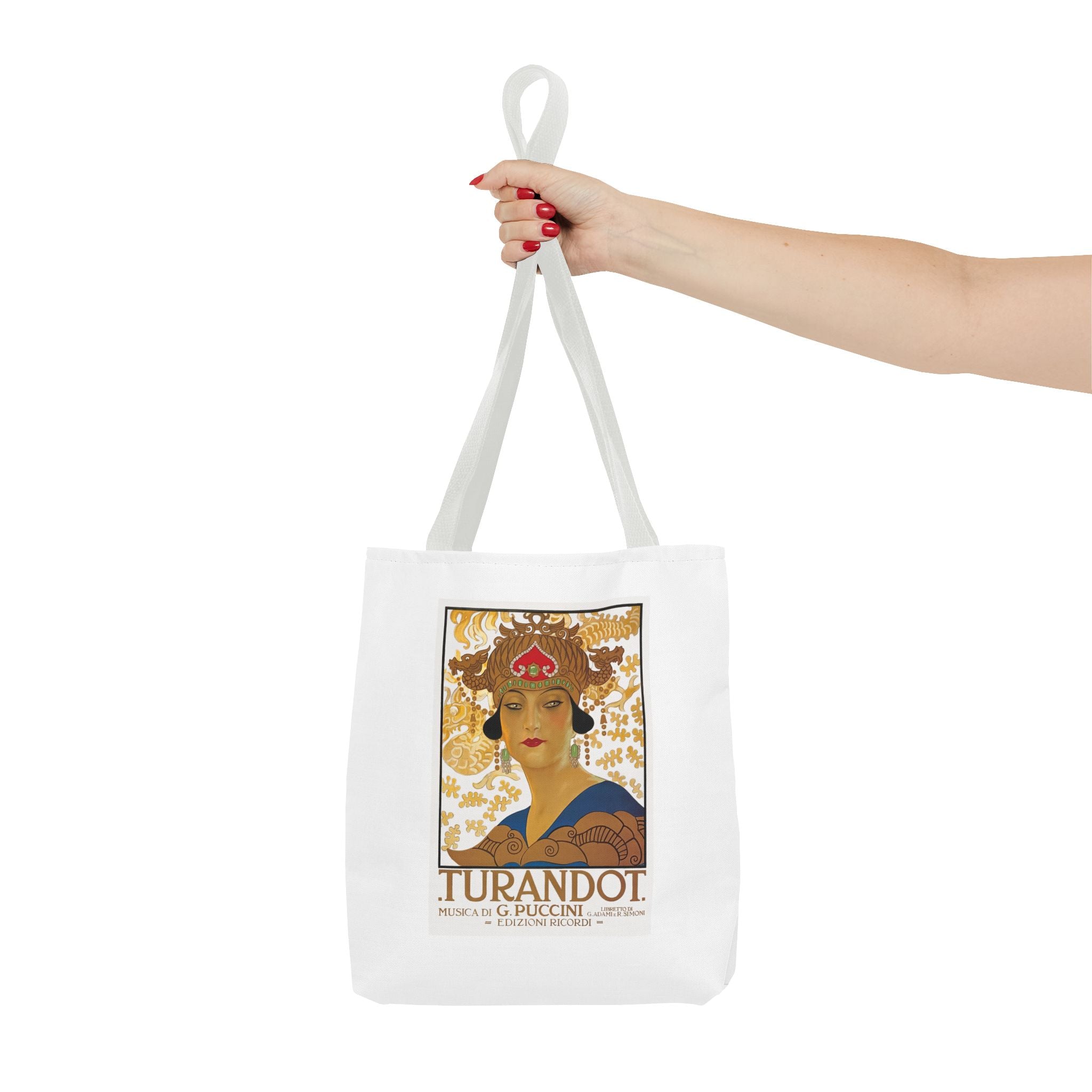 Stylish Tote Bag - Giacomo Puccini’s Opera Turandot Vintage Artwork (1926)